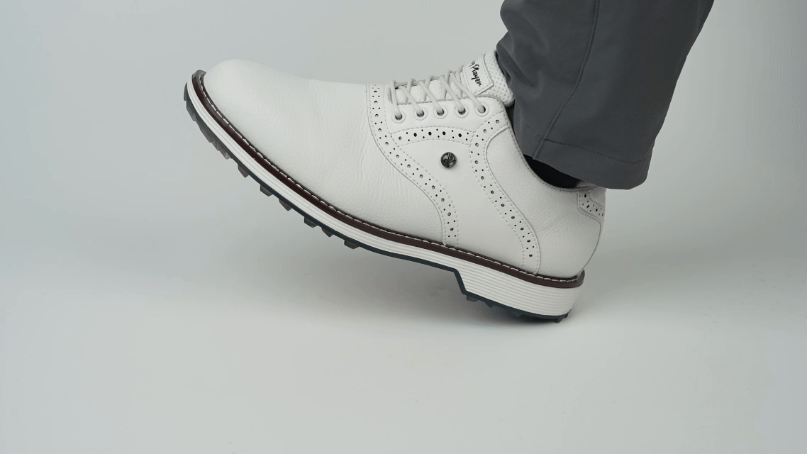 Goating Player G3 Men's Professional Spikeless Golf Shoes / White