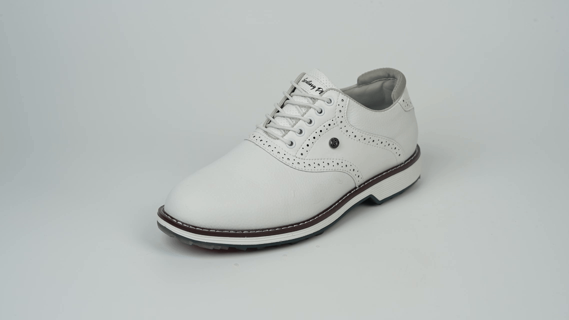 Goating Player G3 Men's Professional Spikeless Golf Shoes / White