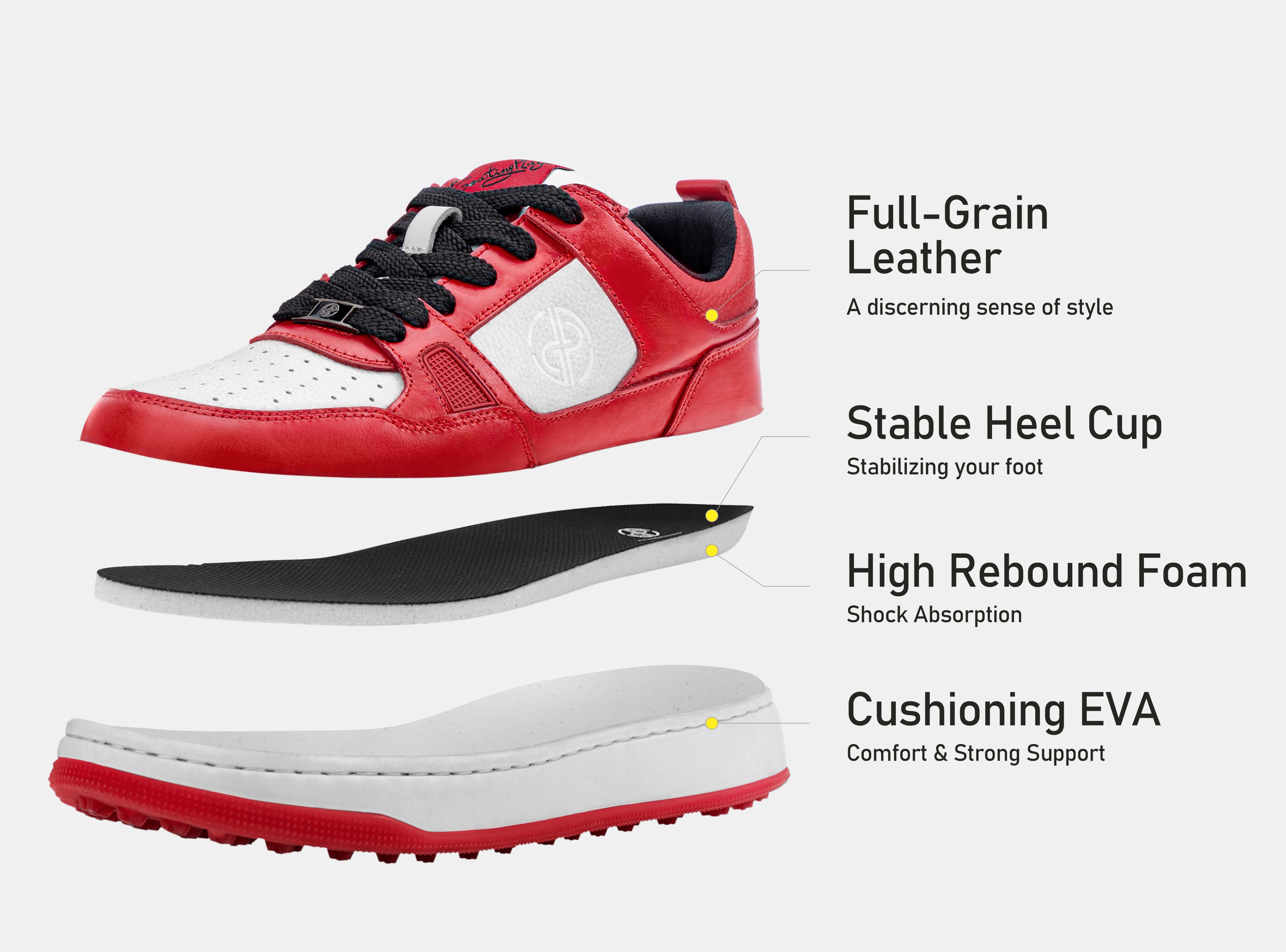 Aceways P101 Golf Shoes / Red