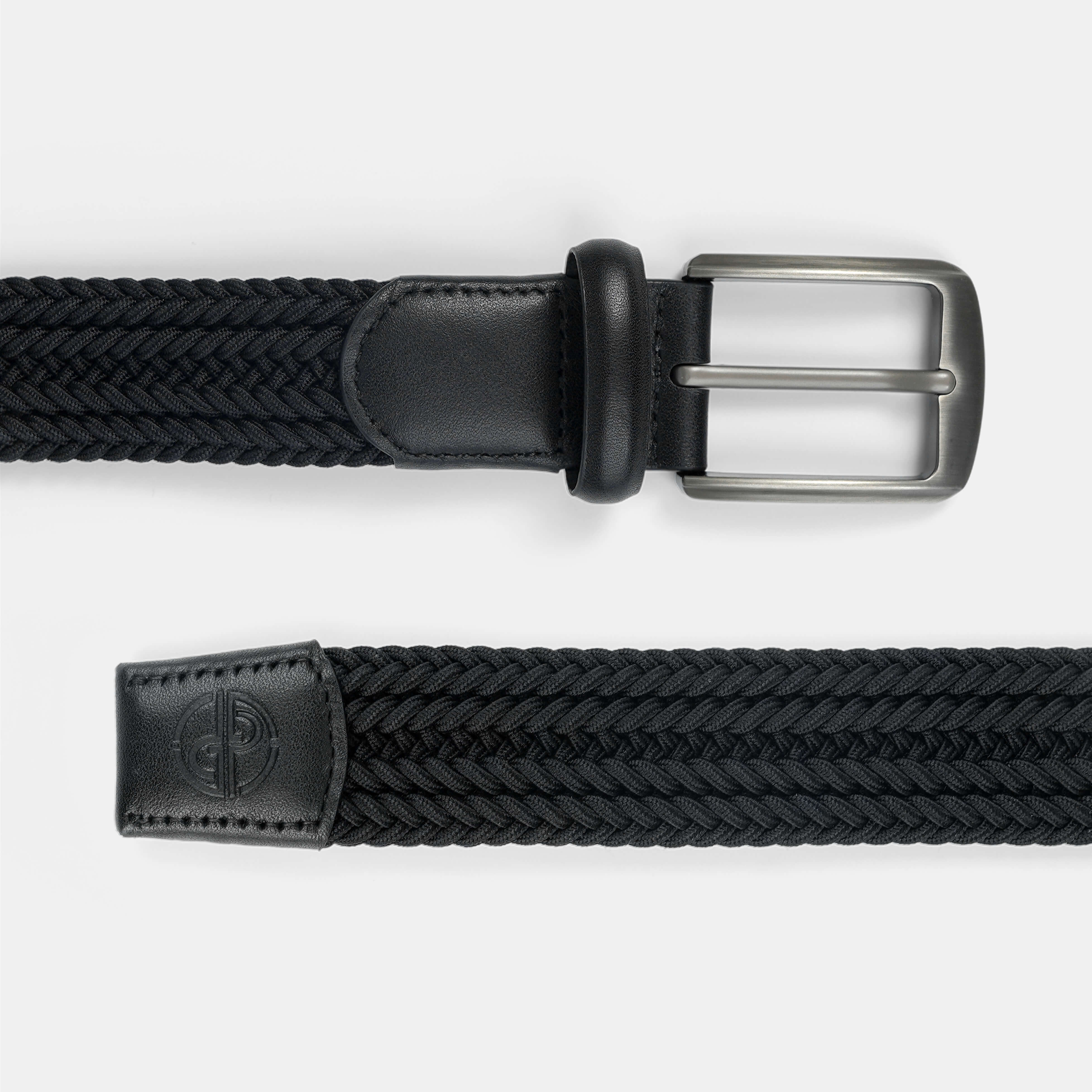 Tour Woven Belt:10K Swing-Proof, No Holes Needed / Black