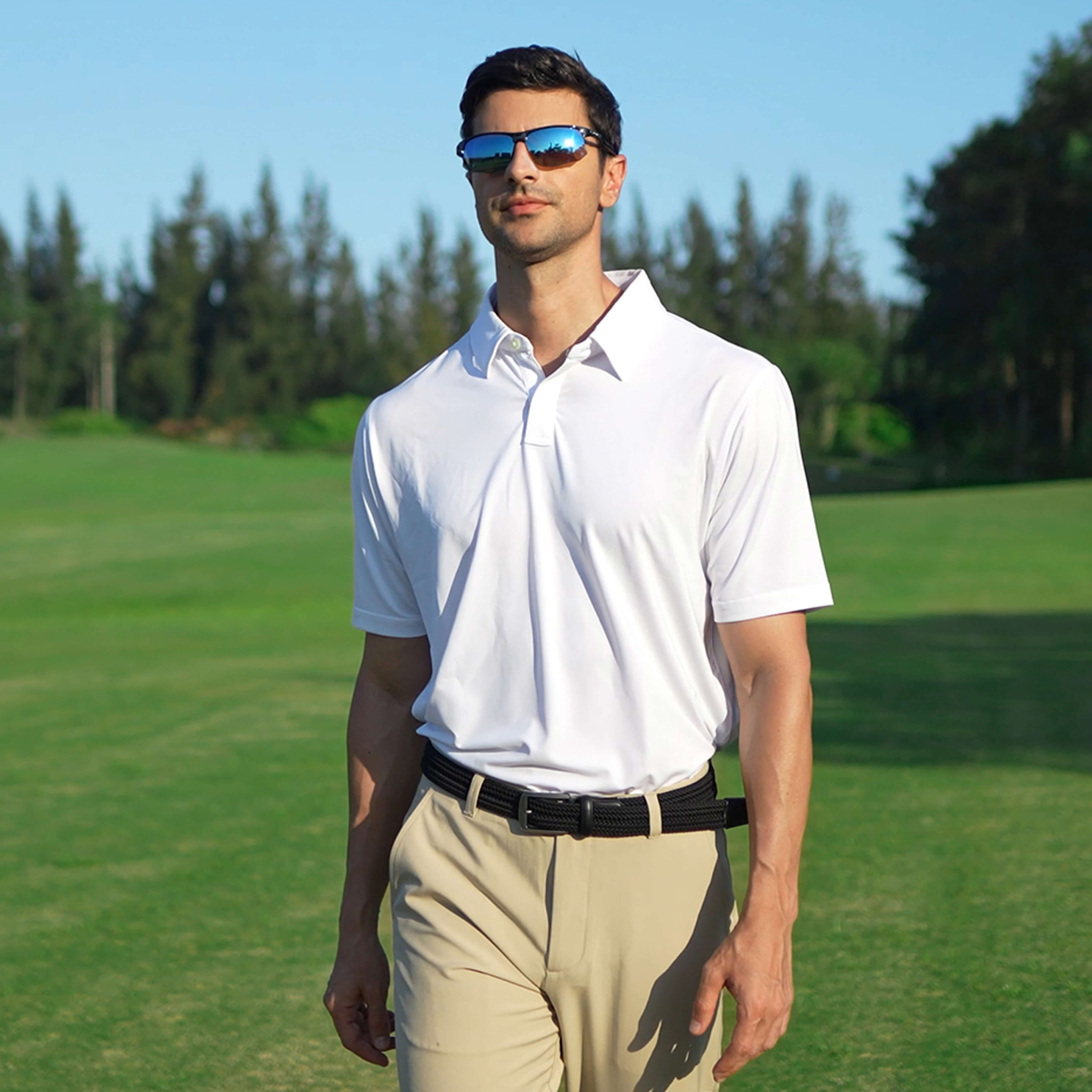 Tour Woven Belt:10K Swing-Proof, No Holes Needed / Black