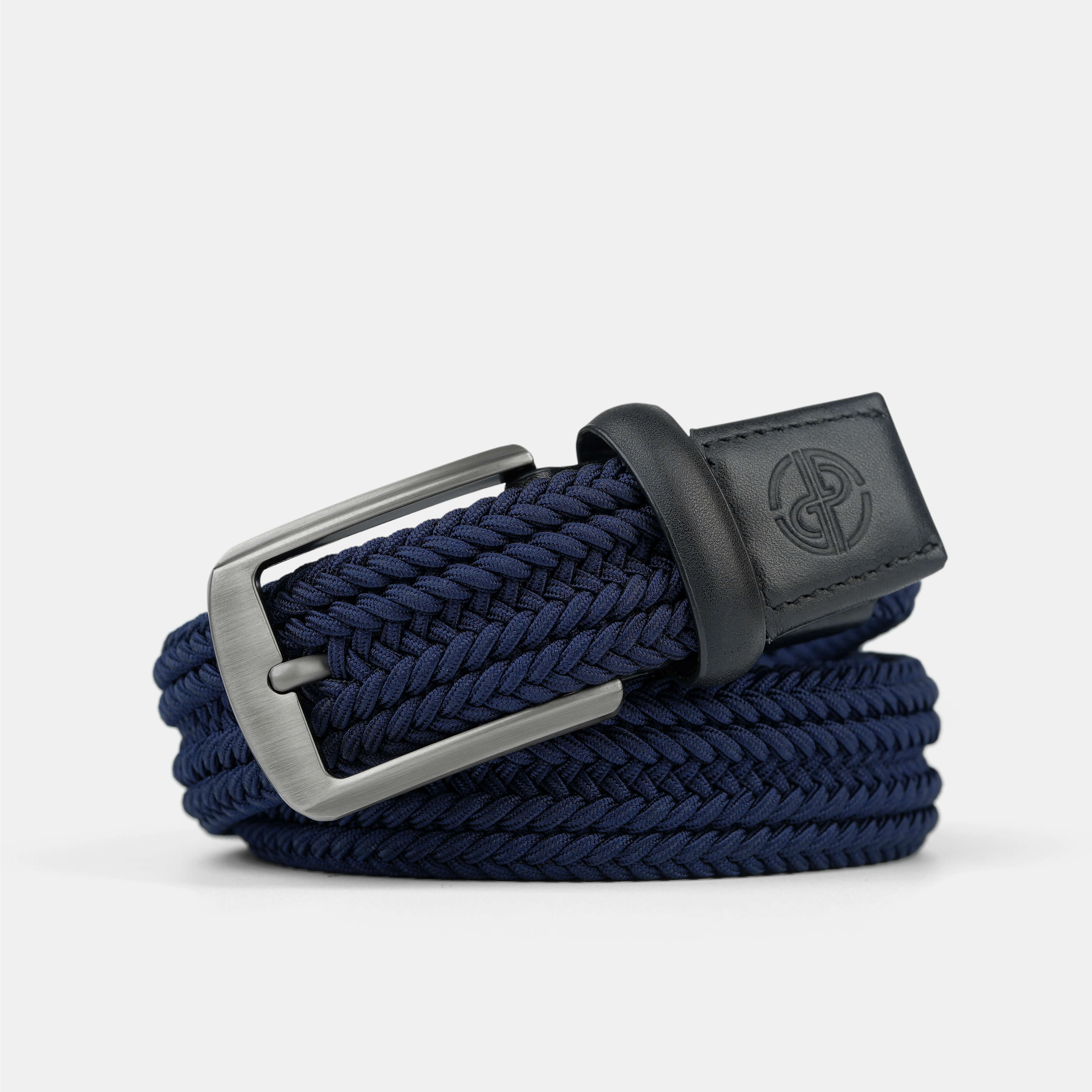 Tour Woven Belt:10K Swing-Proof, No Holes Needed / Navy