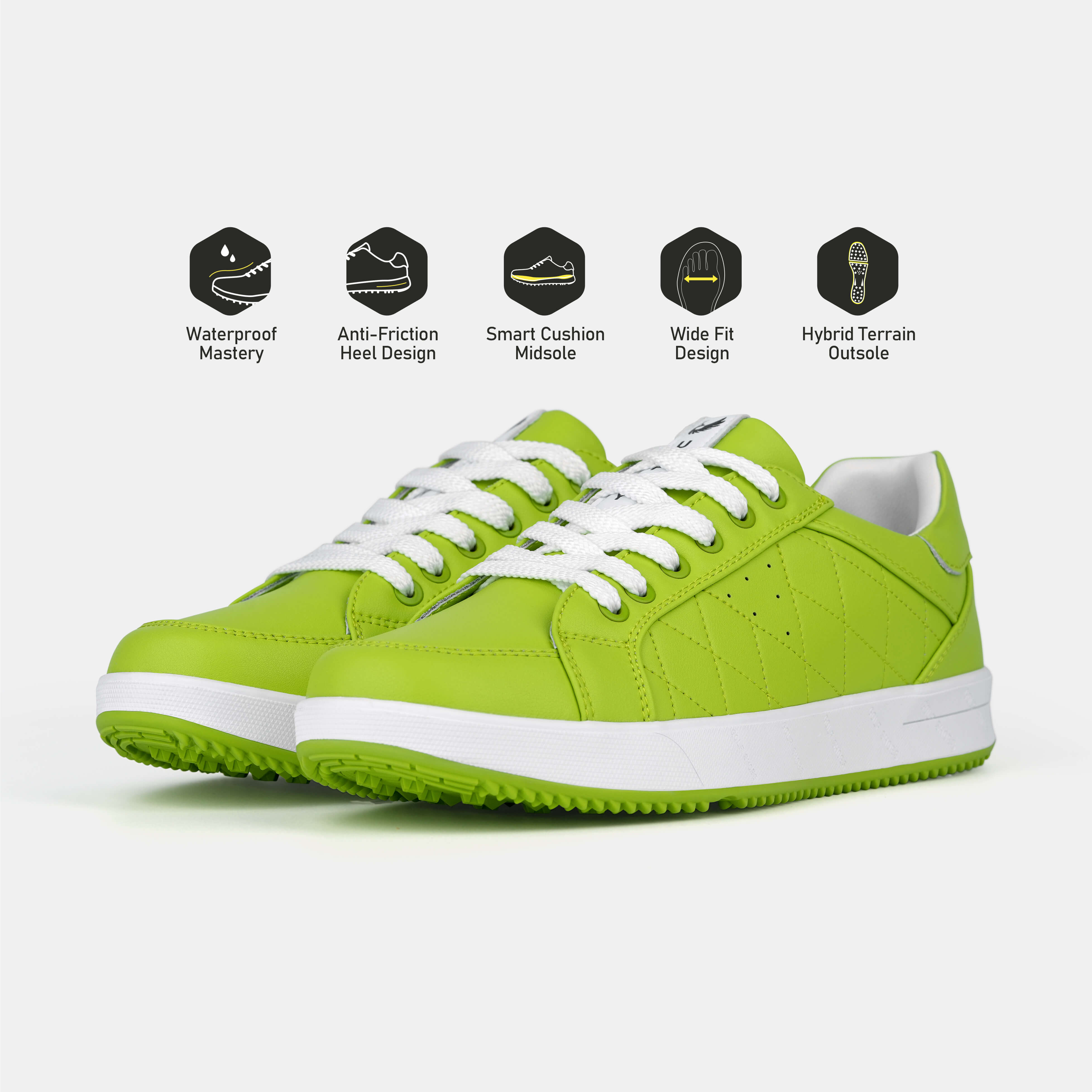G2 Men's Professional Leather Golf Shoes / Green