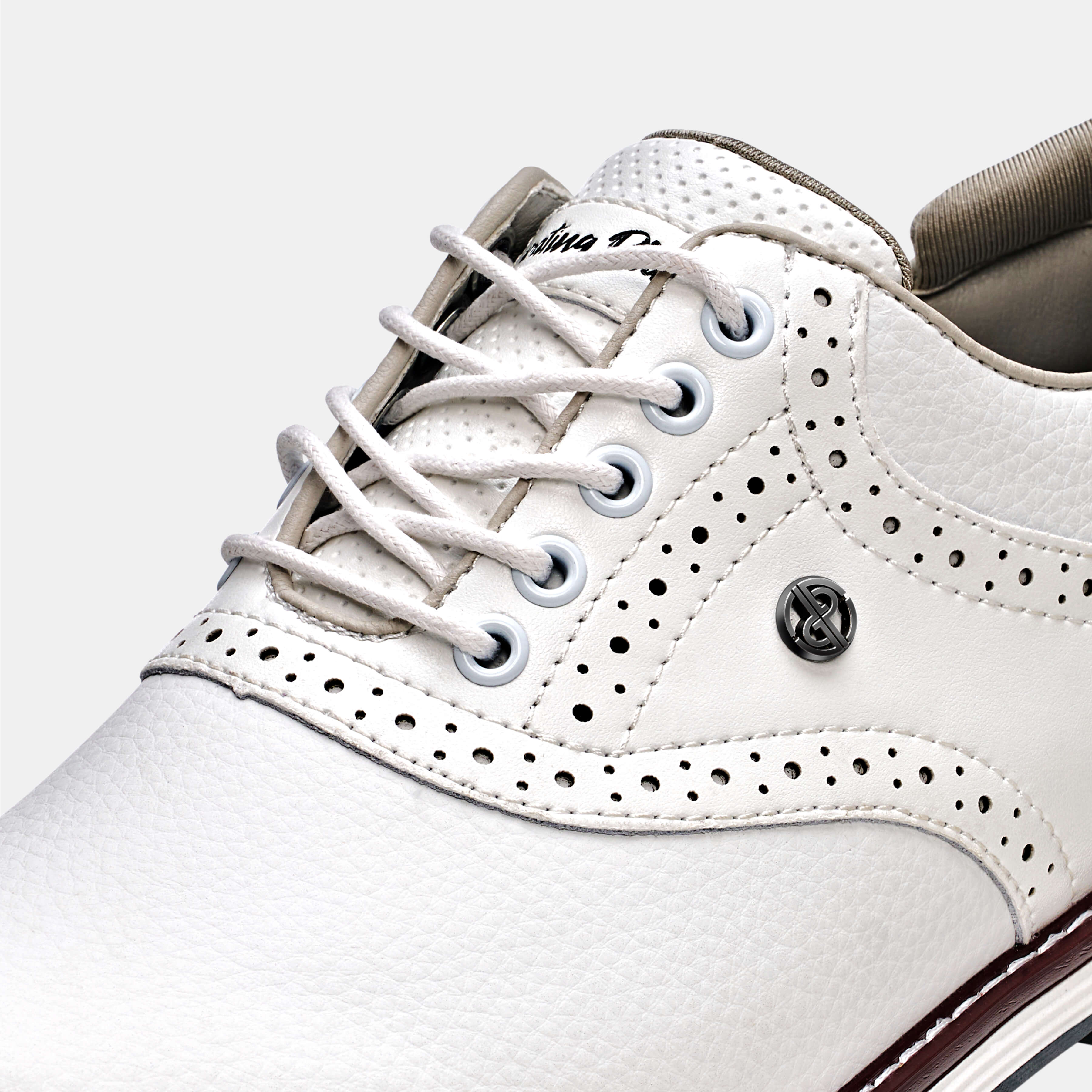 G1 Men's Professional Spikes Golf Shoes / White