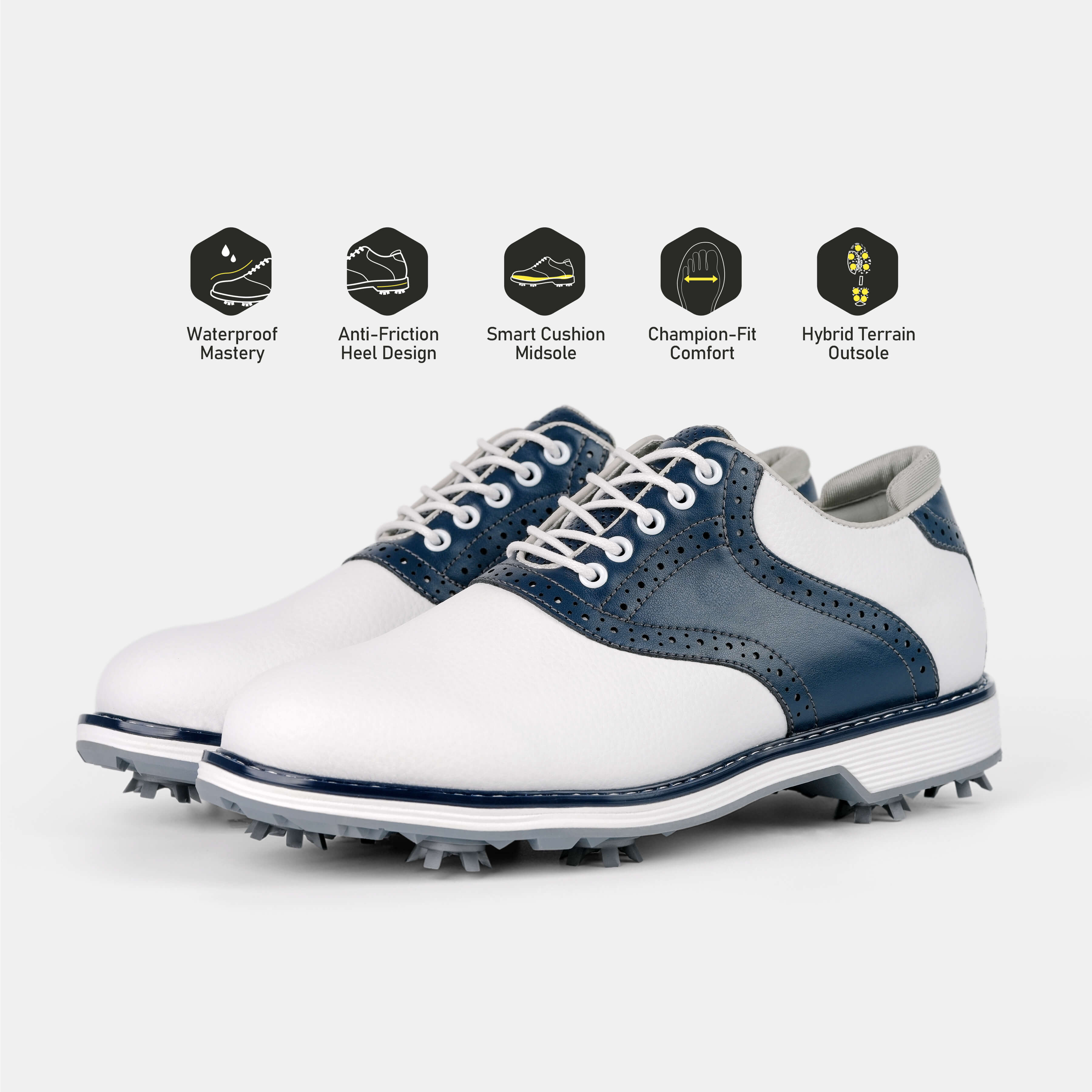 G1 Men's Professional Spikes Golf Shoes / Blue