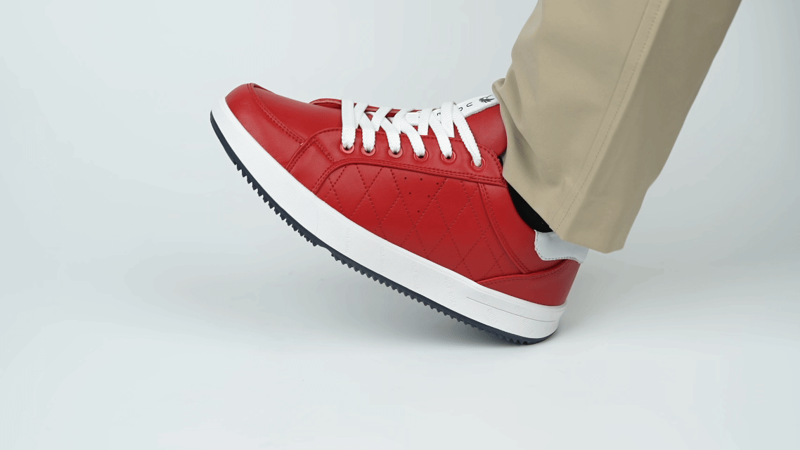 Goating Player G2 Men's Professional Leather Golf Shoes / Red