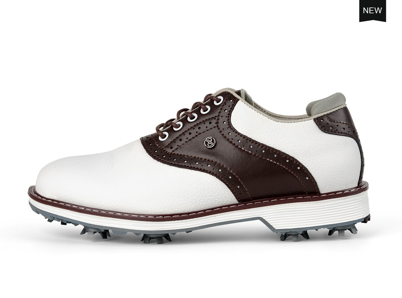 Goating Player  G1 Men's Professional Spikes Golf Shoes / Brown