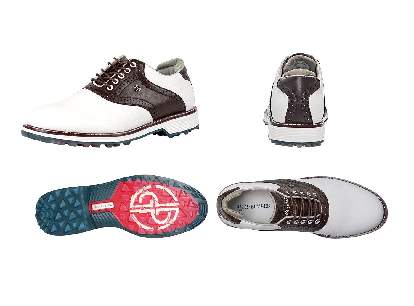 Goating Player G3 Men's Professional Spikeless Golf Shoes / Brown