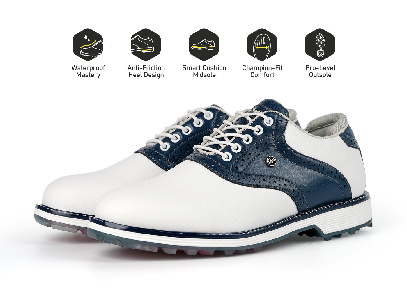 Goating Player G3 Men's Professional Spikeless Golf Shoes / Blue