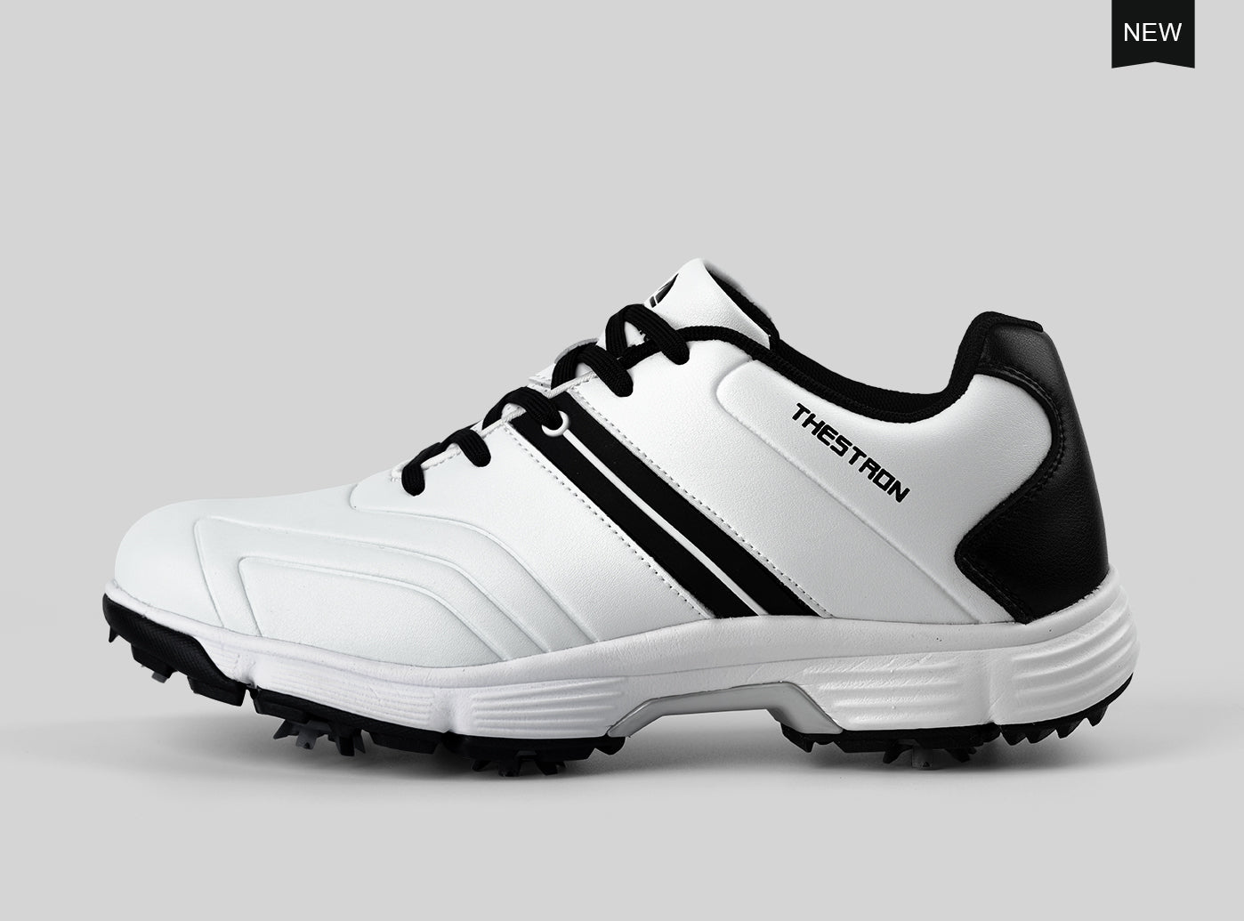 Goating Player G517 Men's Professional Spikes Golf Shoes / White