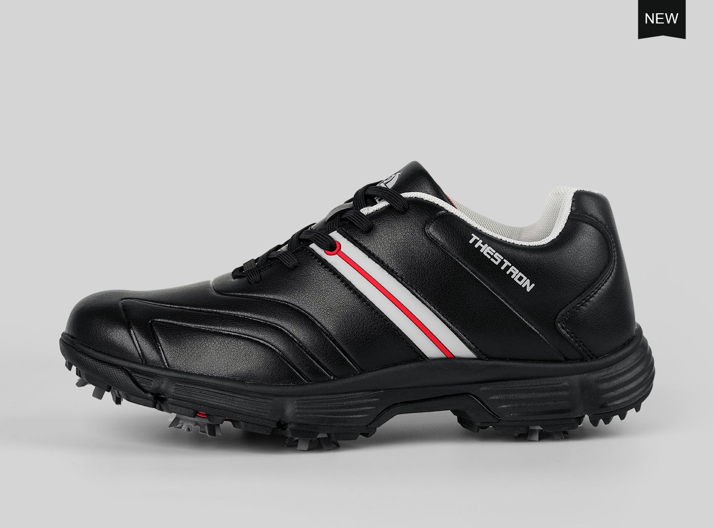 Goating Player G517 Men's Professional Spikes Golf Shoes / Black