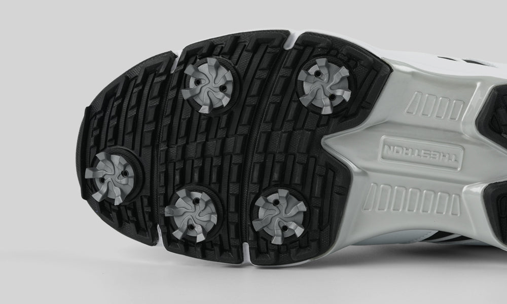 Goating Player G517 Men's Professional Spikes Golf Shoes / White