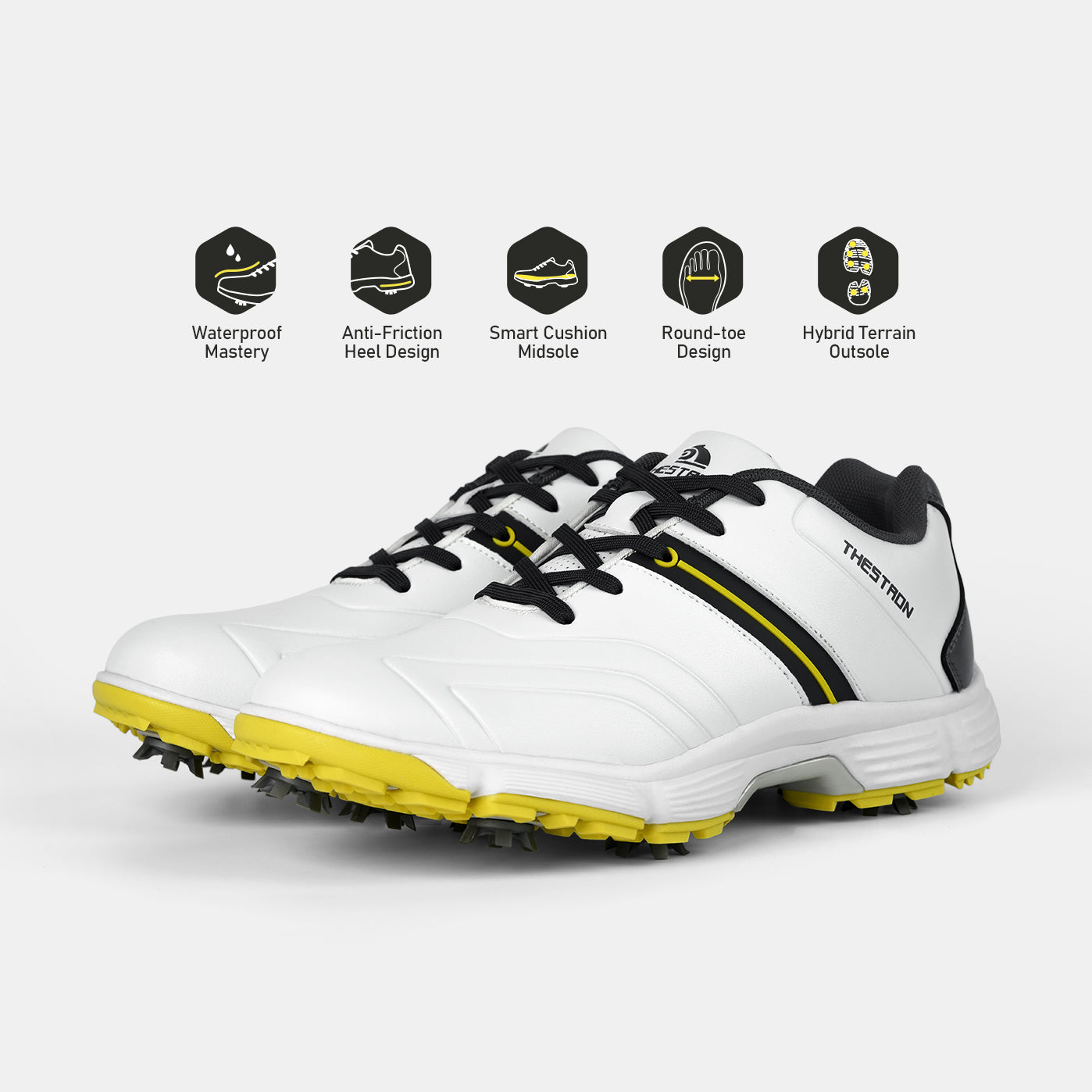 G517 Men's Professional Spikes Golf Shoes / Yellow