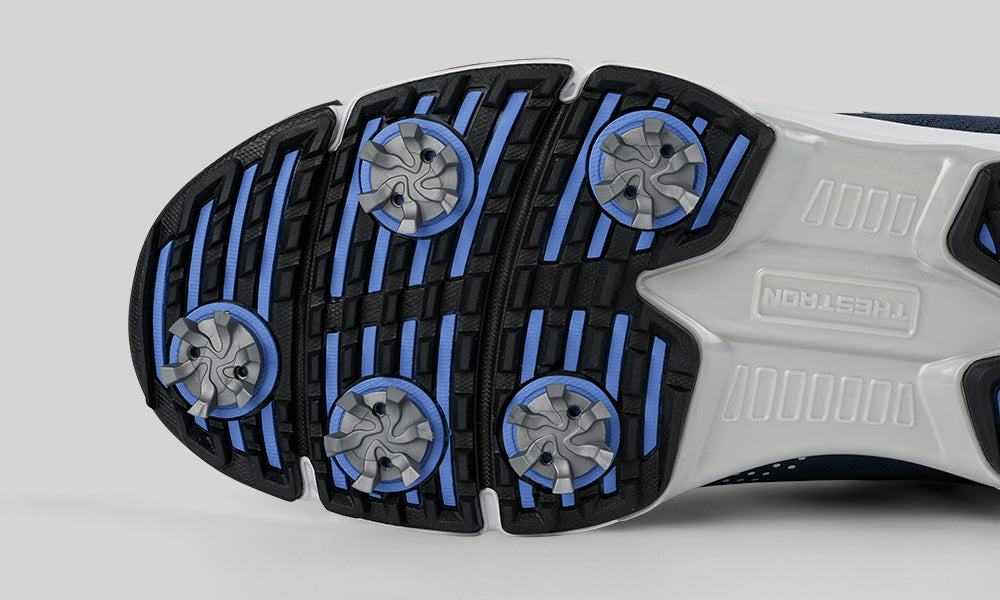 Goating Player G615 Men's Professional Spikes Golf Shoes / Blue