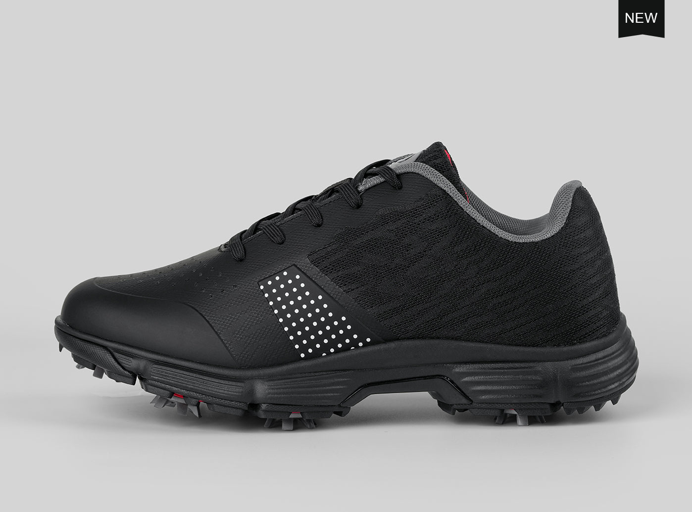 Goating Player G615 Men's Professional Spikes Golf Shoes / Black
