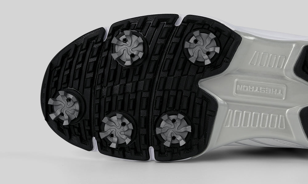 Goating Player G617 Men's Professional Spikes Golf Shoes / White