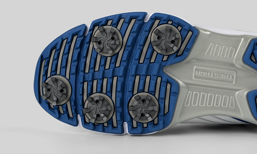 Goating Player G617 Men's Professional Spikes Golf Shoes / Blue