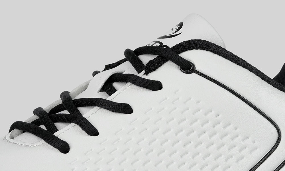 Goating Player G617 Men's Professional Spikes Golf Shoes / White-Black