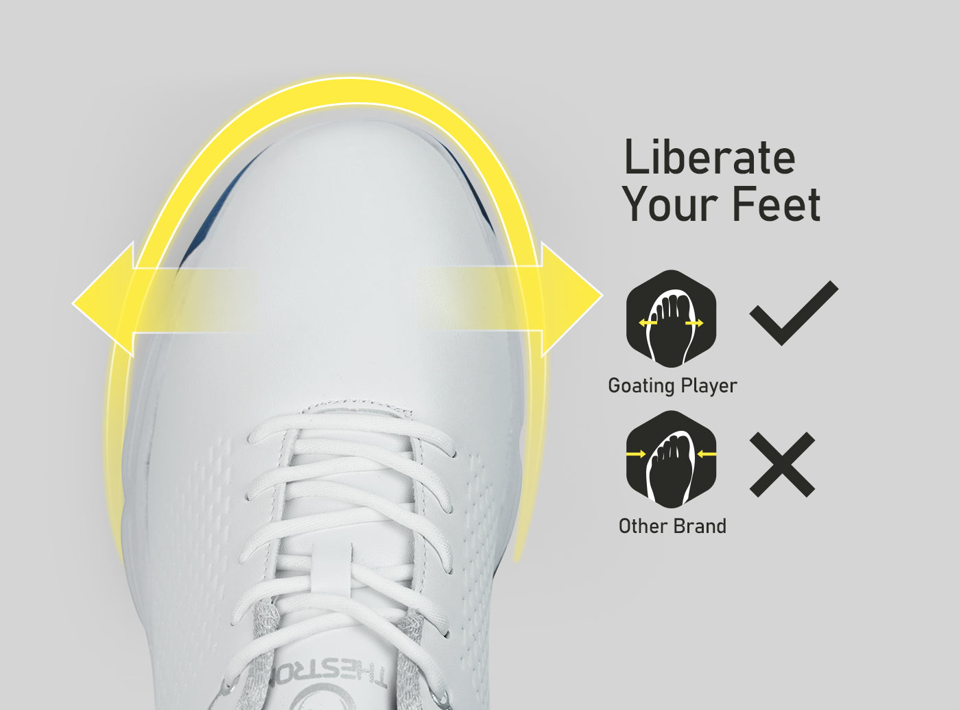 Goating Player G617 Men's Professional Spikes Golf Shoes / Blue