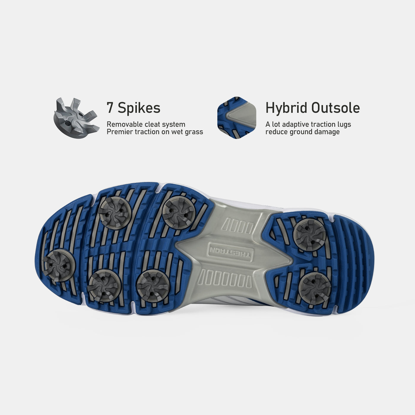 G617 Men's Professional Spikes Golf Shoes / Blue
