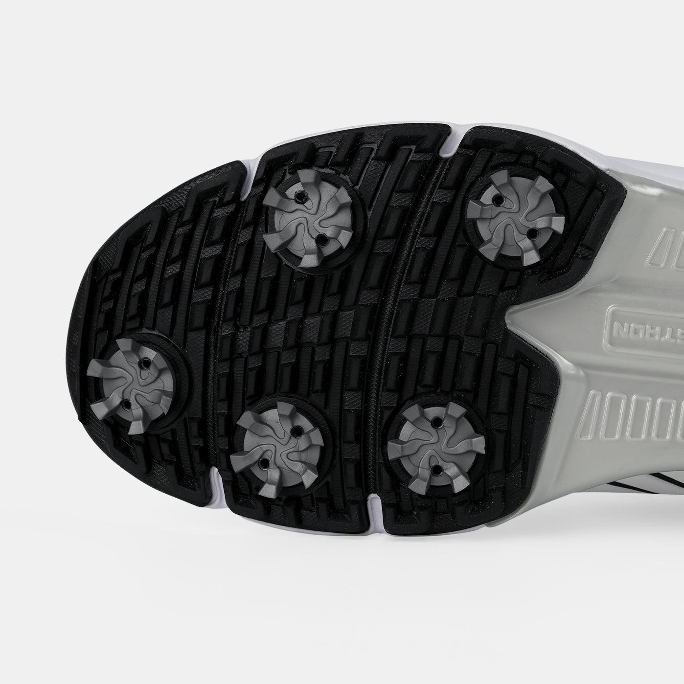 G617 Men's Professional Spikes Golf Shoes / White-Black