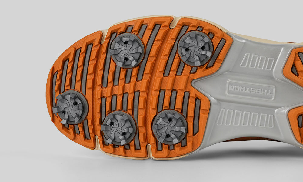 Goating Player G716 Men's Professional Spikes Golf Shoes / Brown