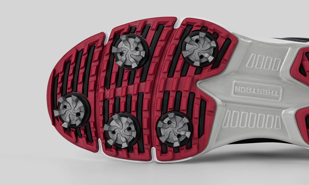 Goating Player G716 Men's Professional Spikes Golf Shoes / Black