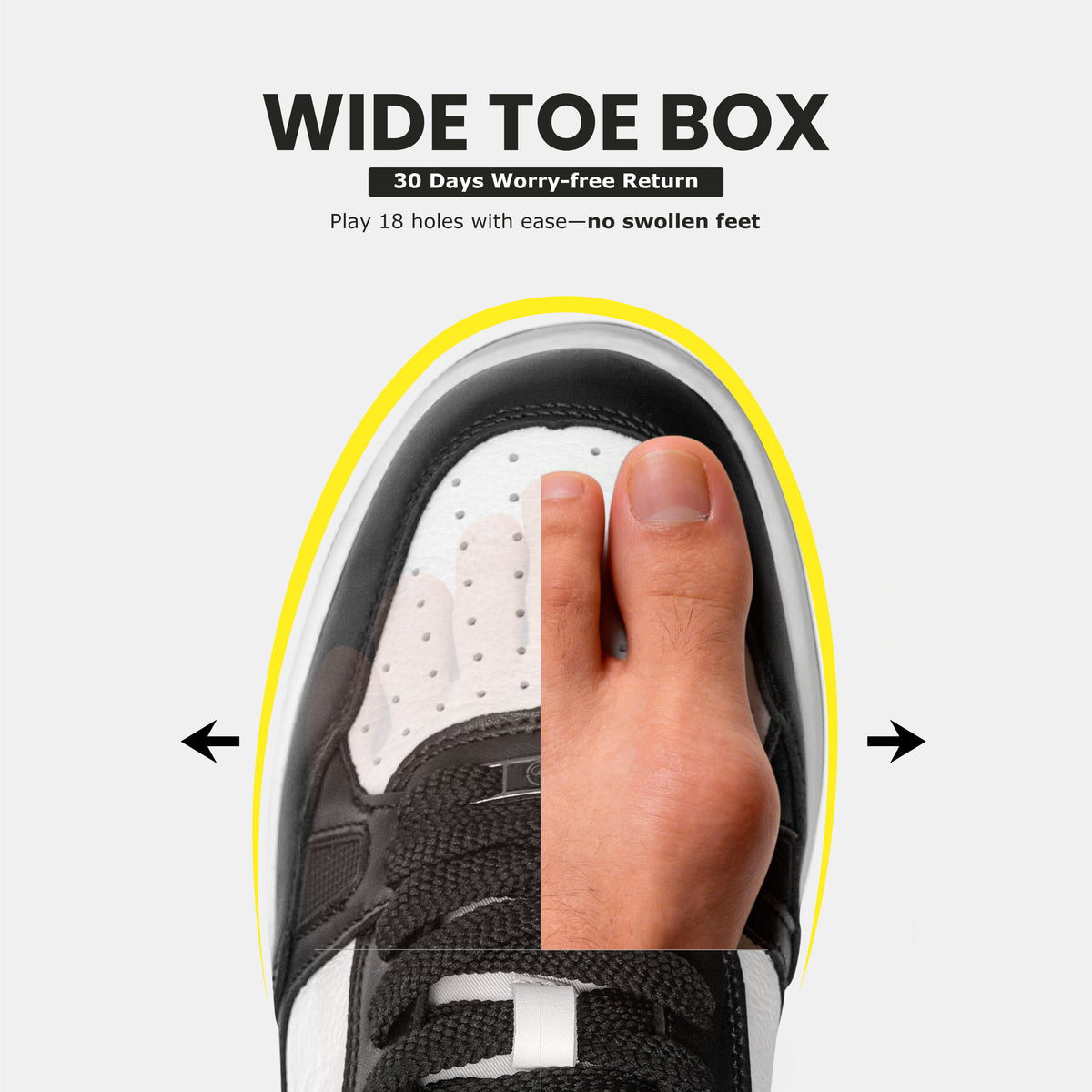 P101 Leather Golf Shoes. No Spikes. No Limits.