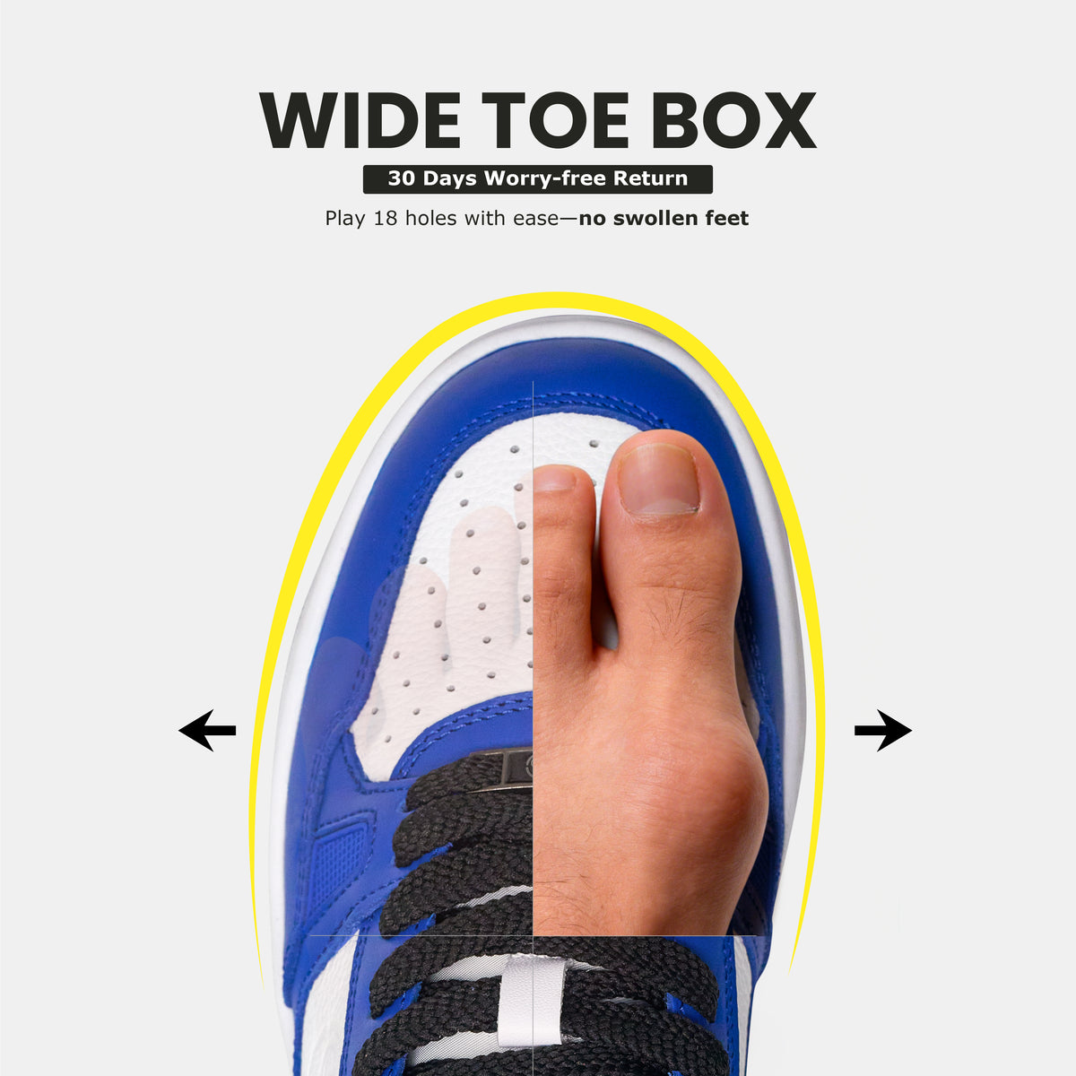 P101 Leather Golf Shoes. No Spikes. No Limits.