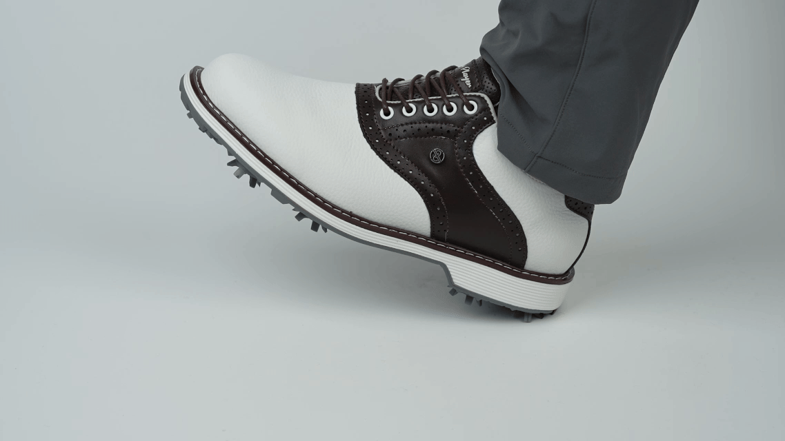 Goating Player  G1 Men's Professional Spikes Golf Shoes / Brown