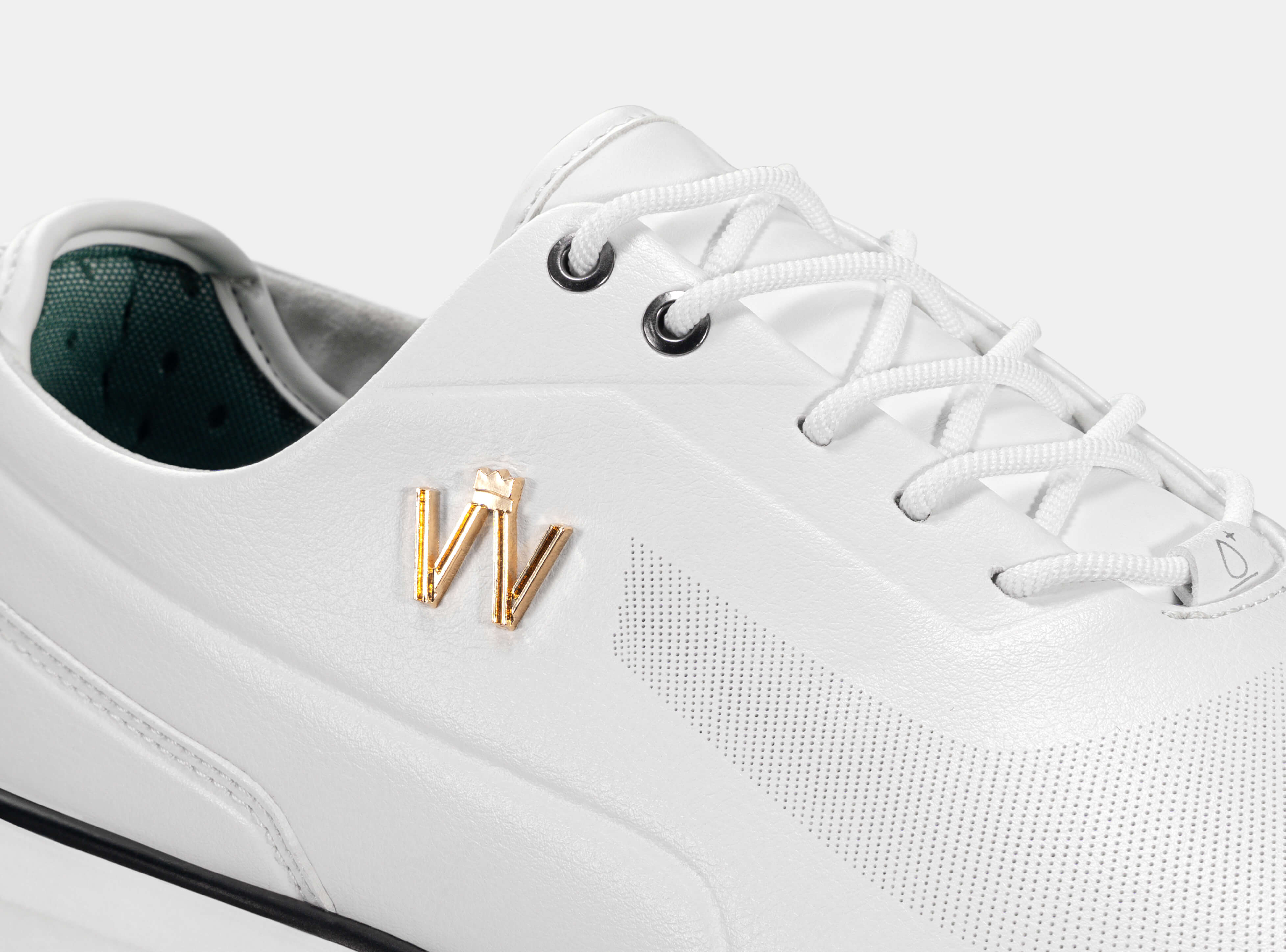 Aceways Magic Men's Wide-Fit Waterproof Spiked Golf Shoes – Ivory White | Tour-Proven Grip