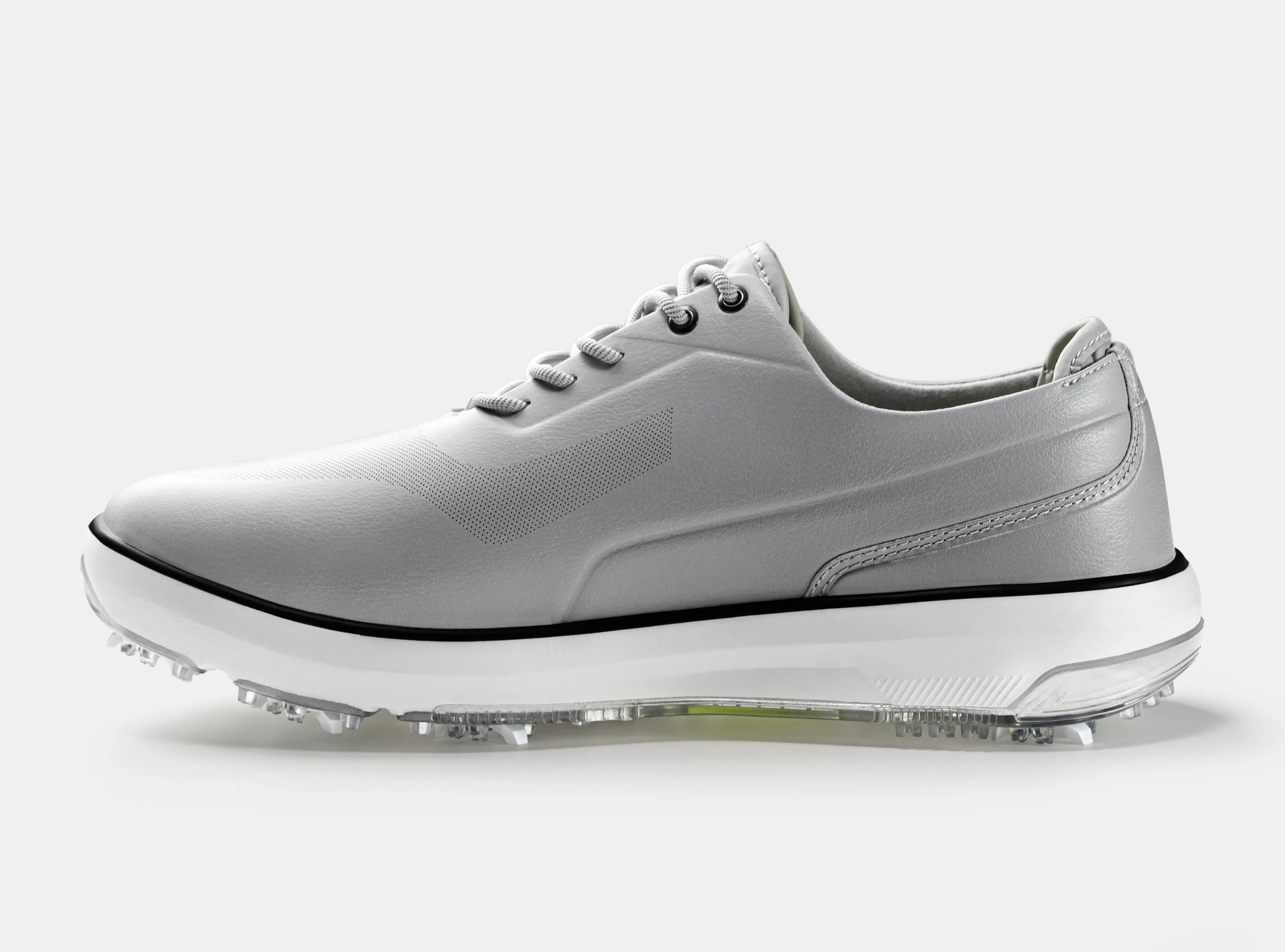 Aceways Magic Men's Wide-Fit Waterproof Spiked Golf Shoes – Misty Gray | Tour-Proven Grip