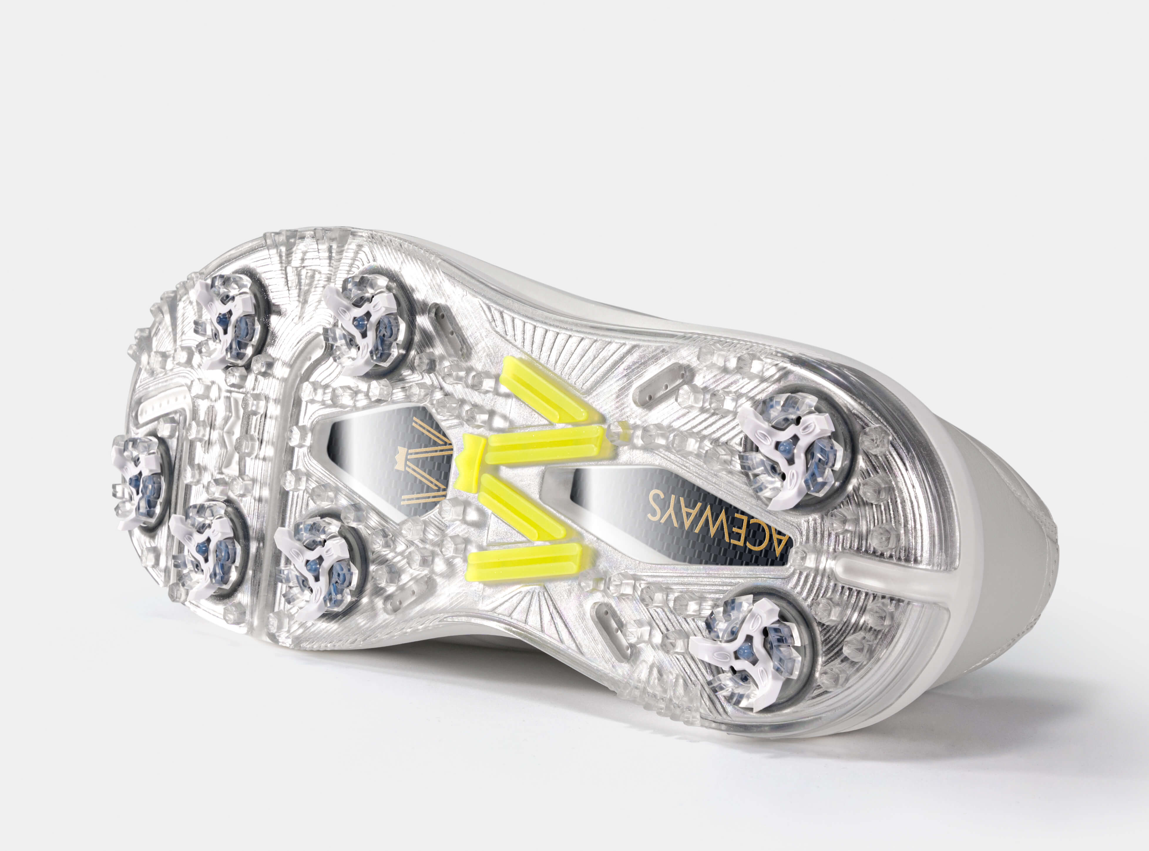 Aceways Magic Men's Wide-Fit Waterproof Spiked Golf Shoes – Misty Gray | Tour-Proven Grip