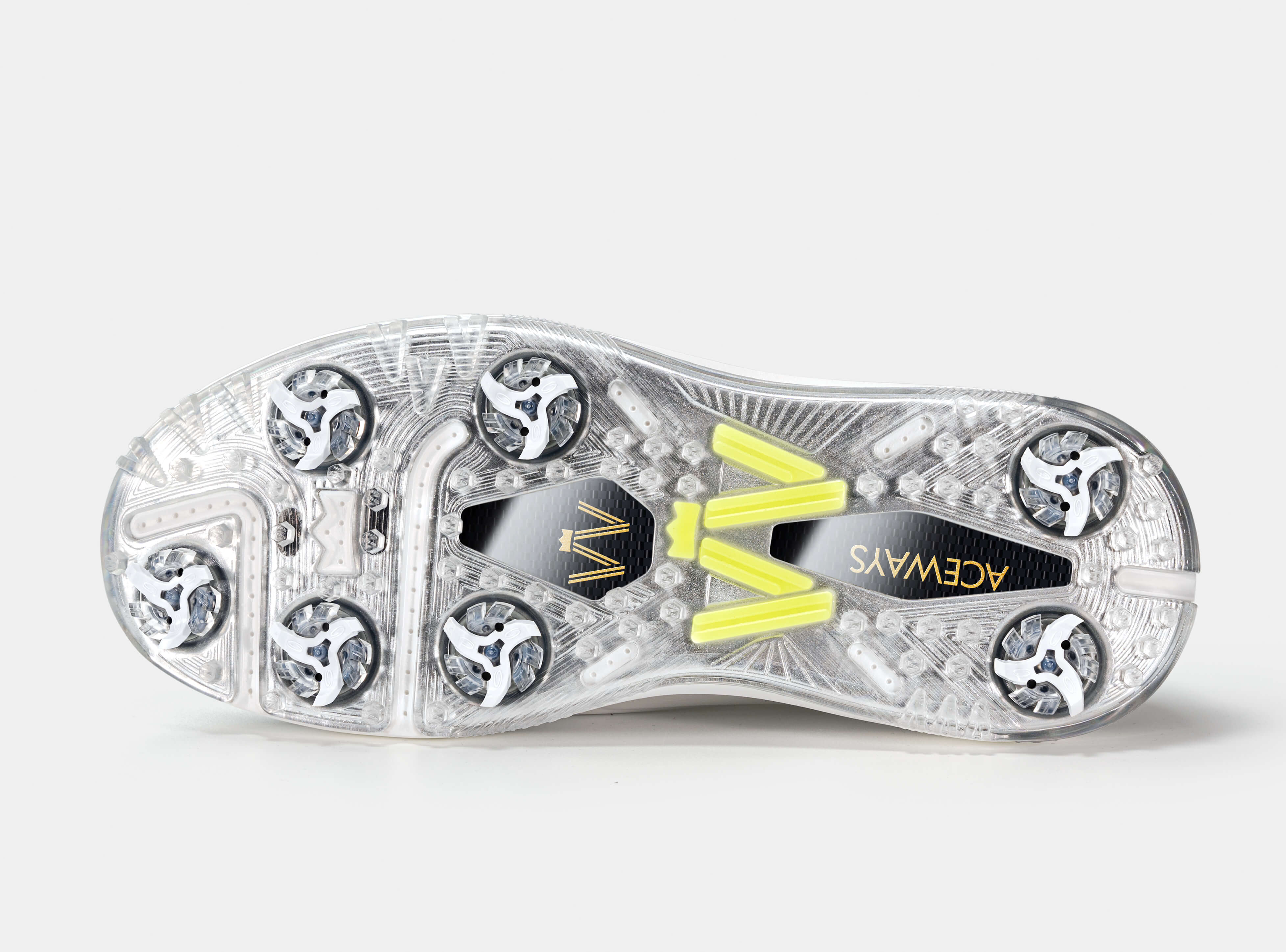 Aceways Magic Men's Wide-Fit Waterproof Spiked Golf Shoes – Misty Gray | Tour-Proven Grip