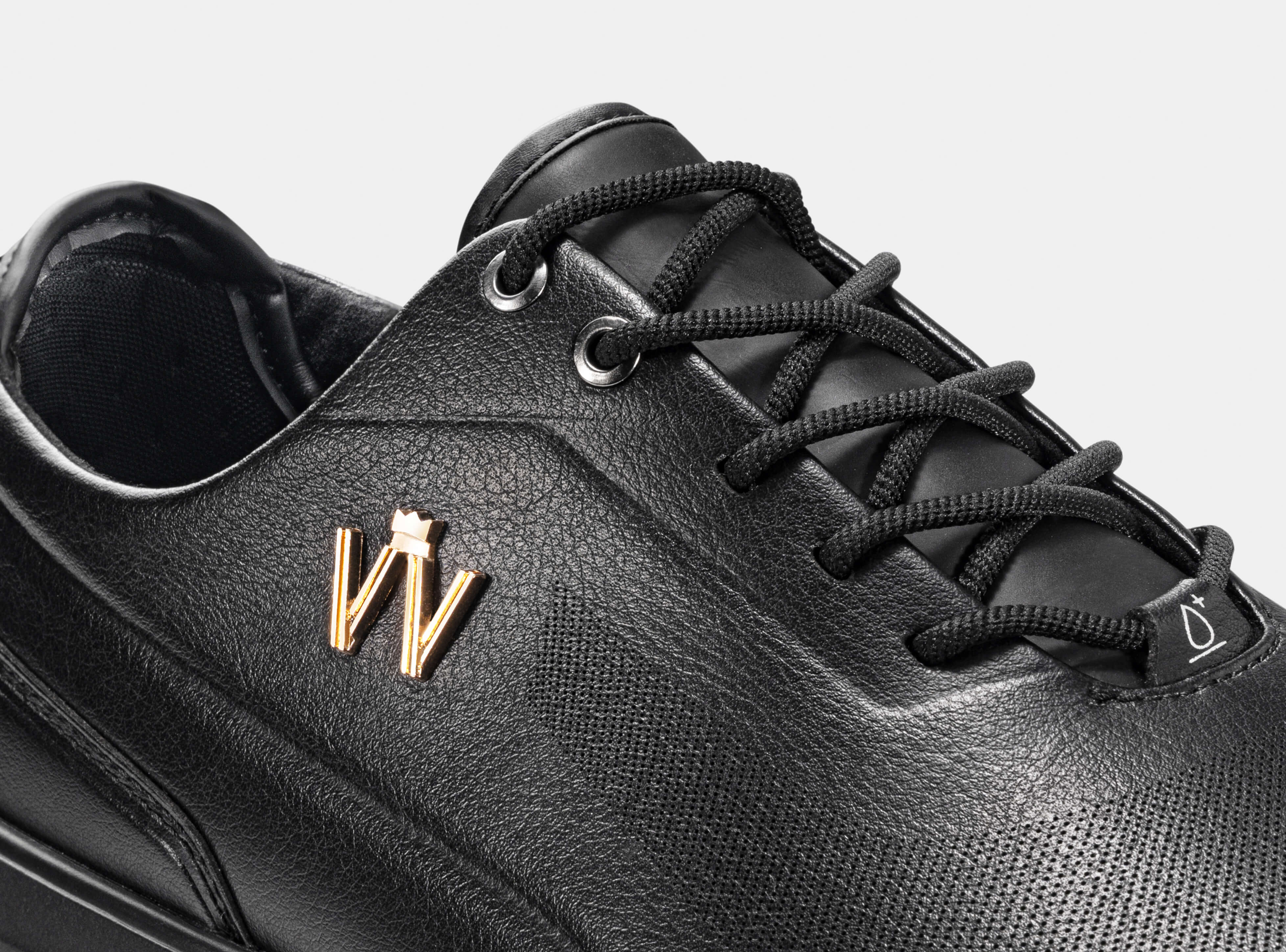 Aceways Magic Men's Wide-Fit Waterproof Spiked Golf Shoes – Onyx Black | Tour-Proven Grip