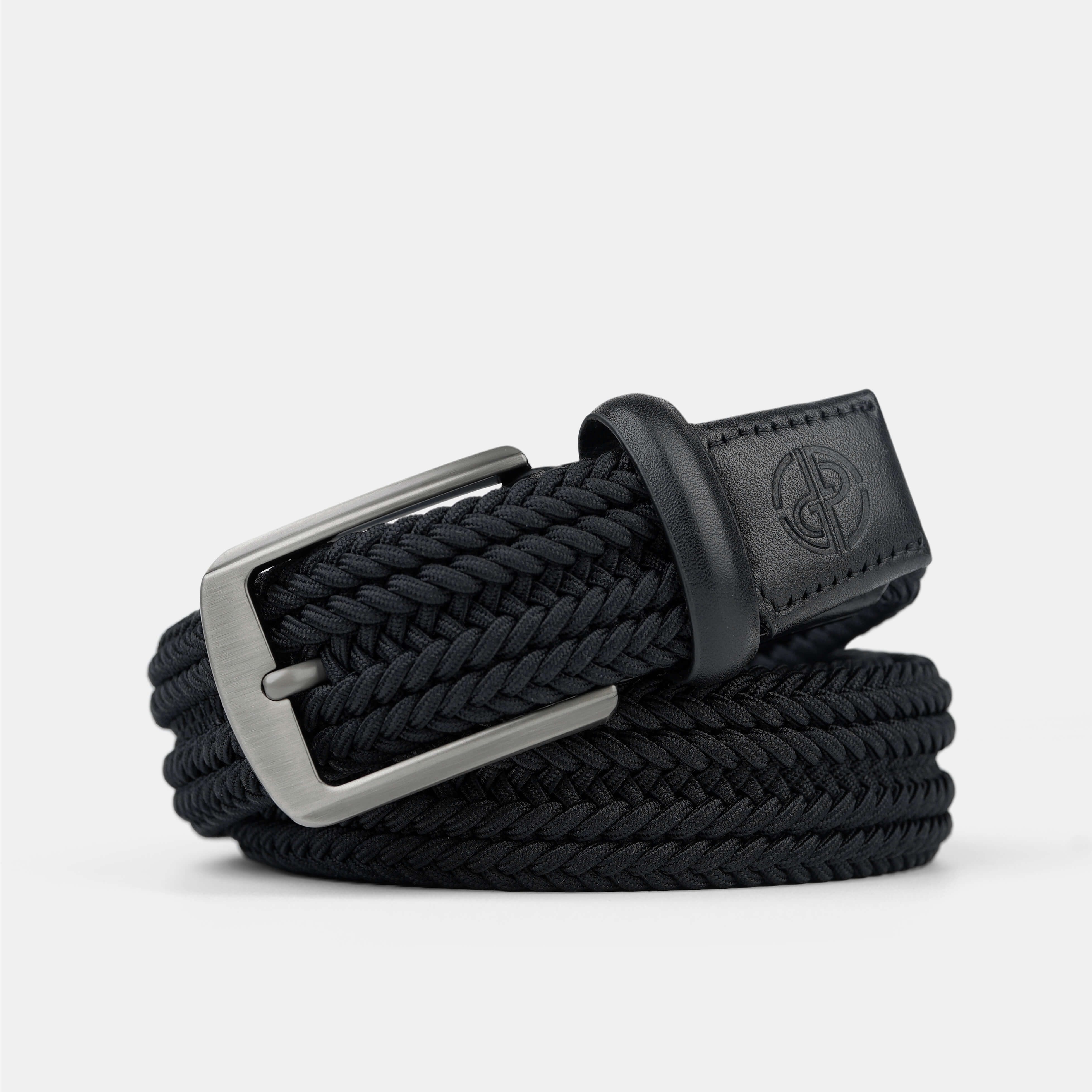 Tour Woven Belt:10K Swing-Proof, No Holes Needed / Black