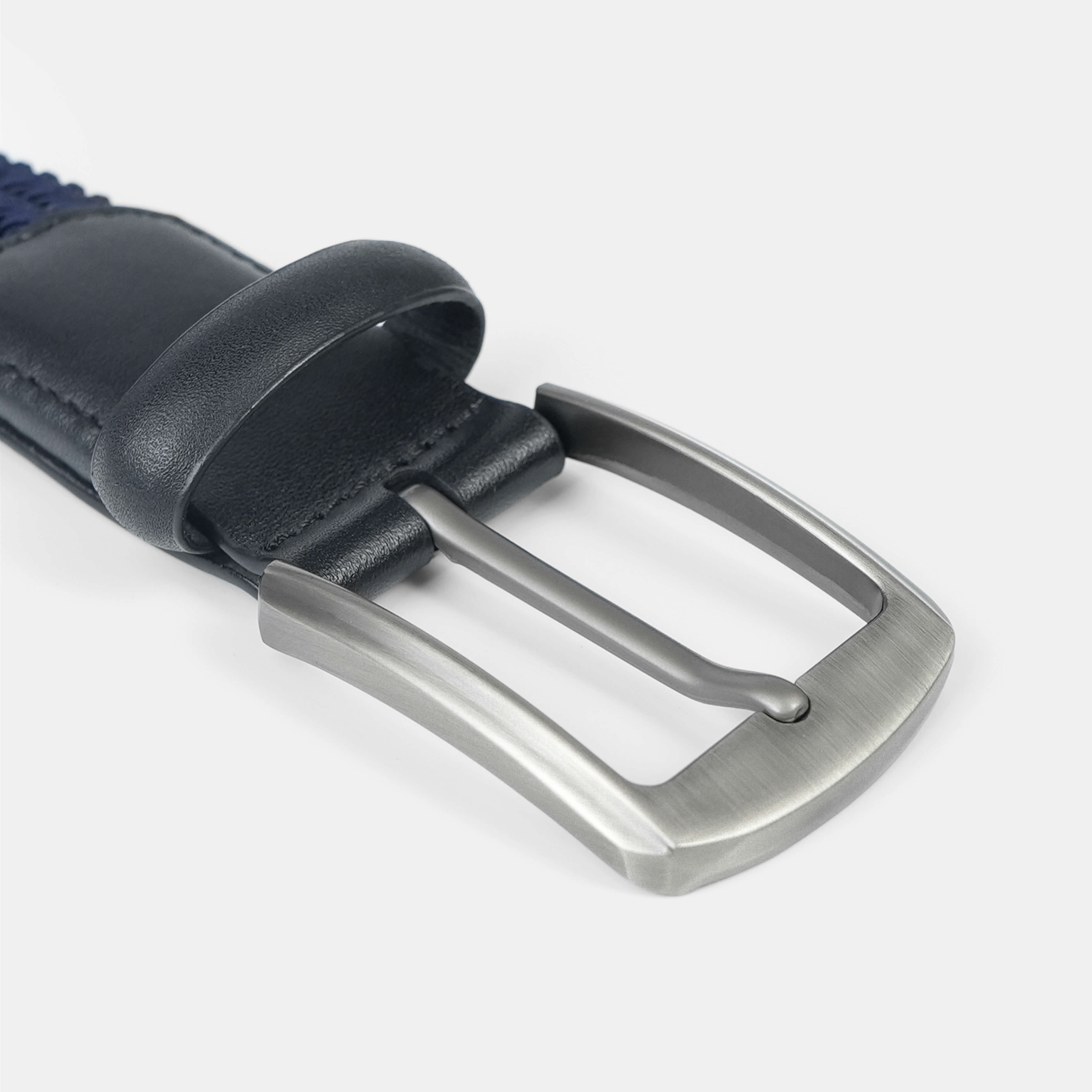 Tour Woven Belt:10K Swing-Proof, No Holes Needed  / Navy