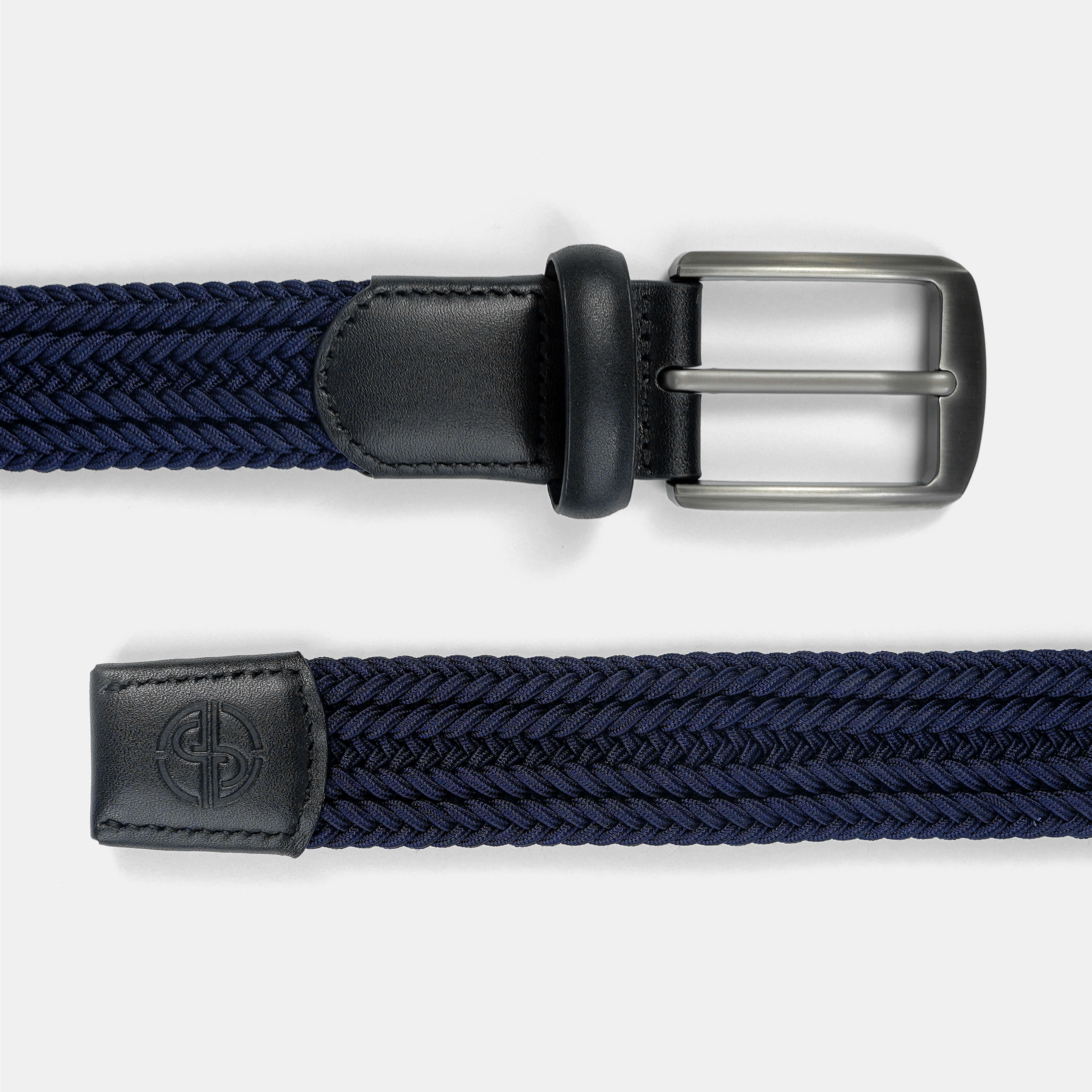 Tour Woven Belt:10K Swing-Proof, No Holes Needed  / Navy