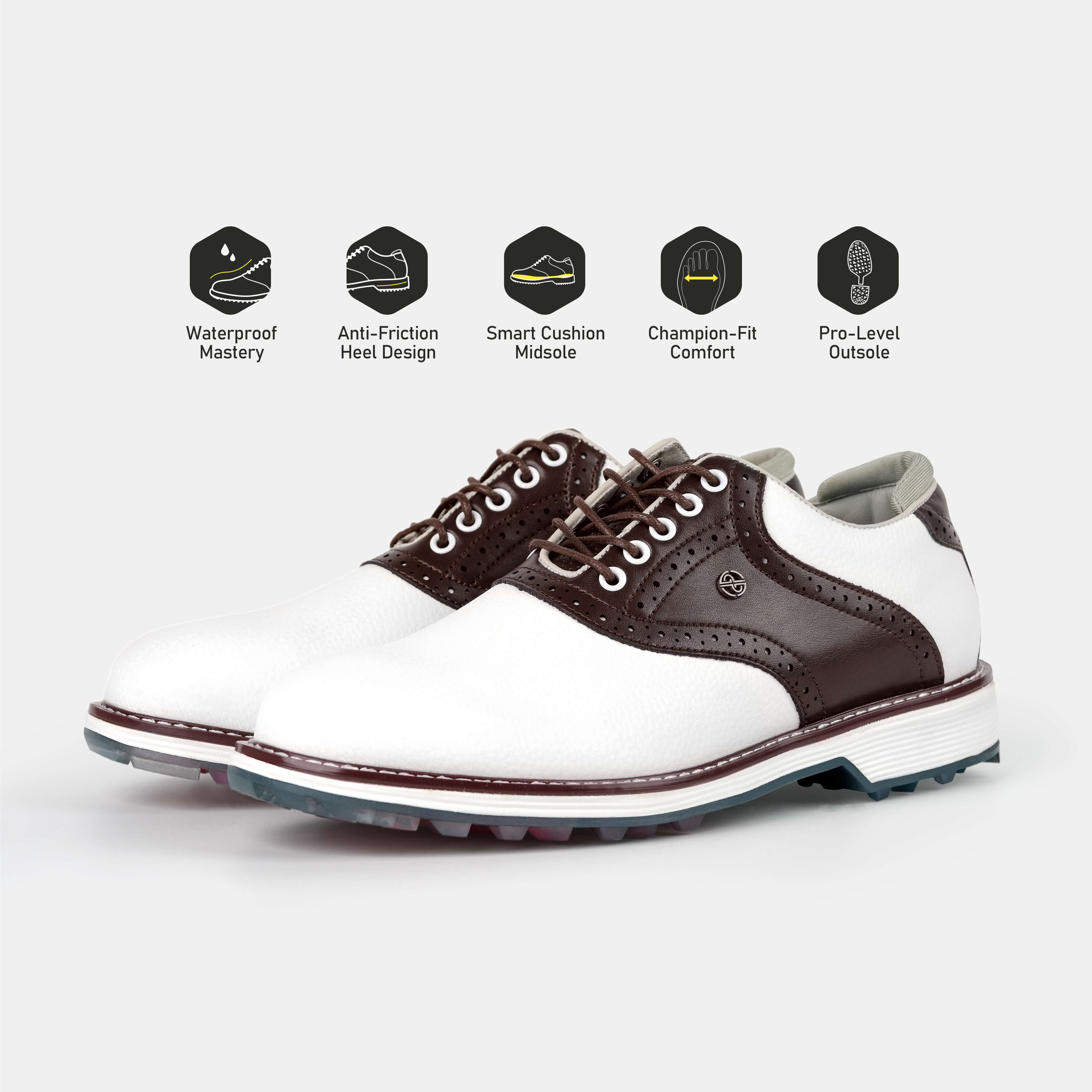 G3 Men's Professional Spikeless Golf Shoes / Brown