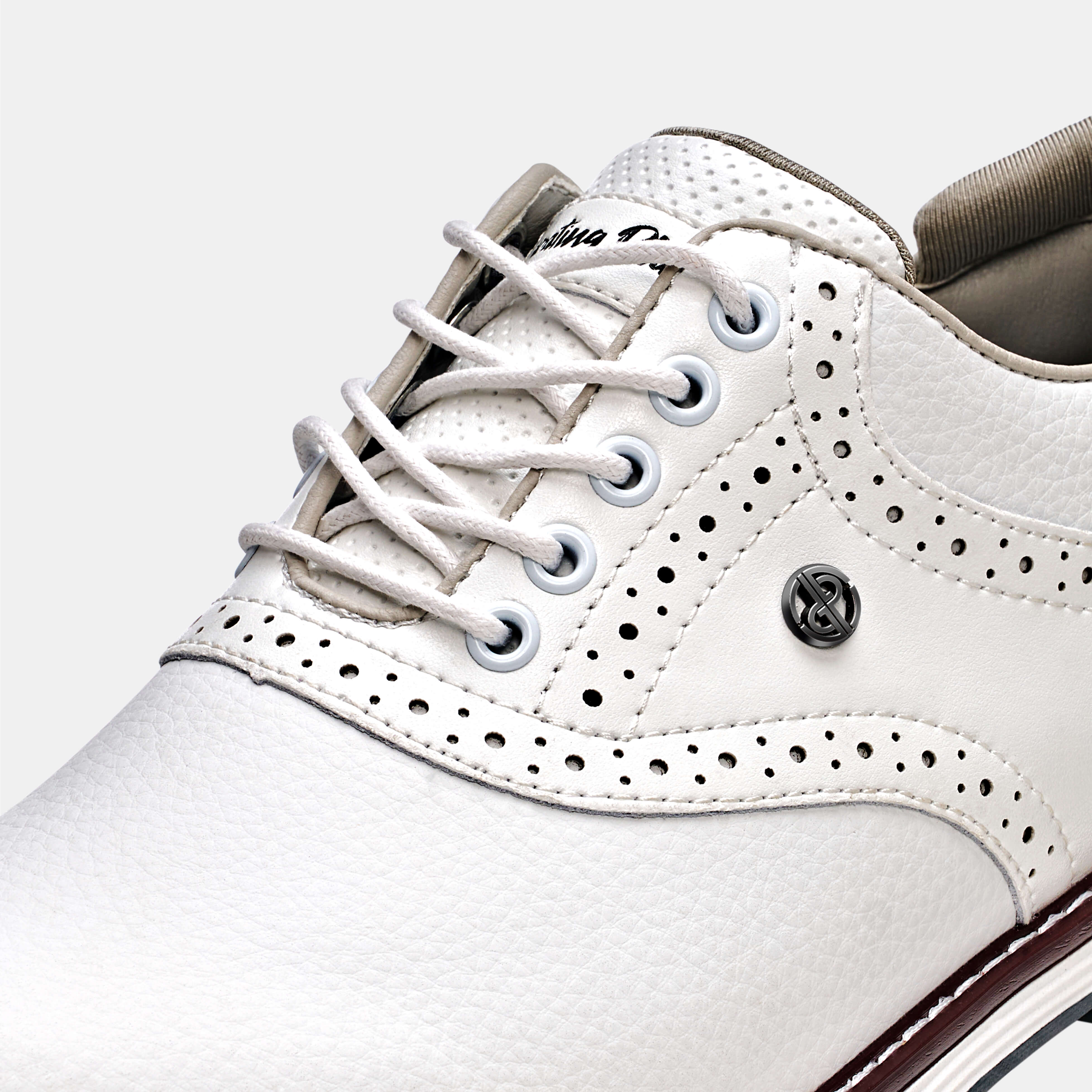 G3 Men's Professional Spikeless Golf Shoes / White