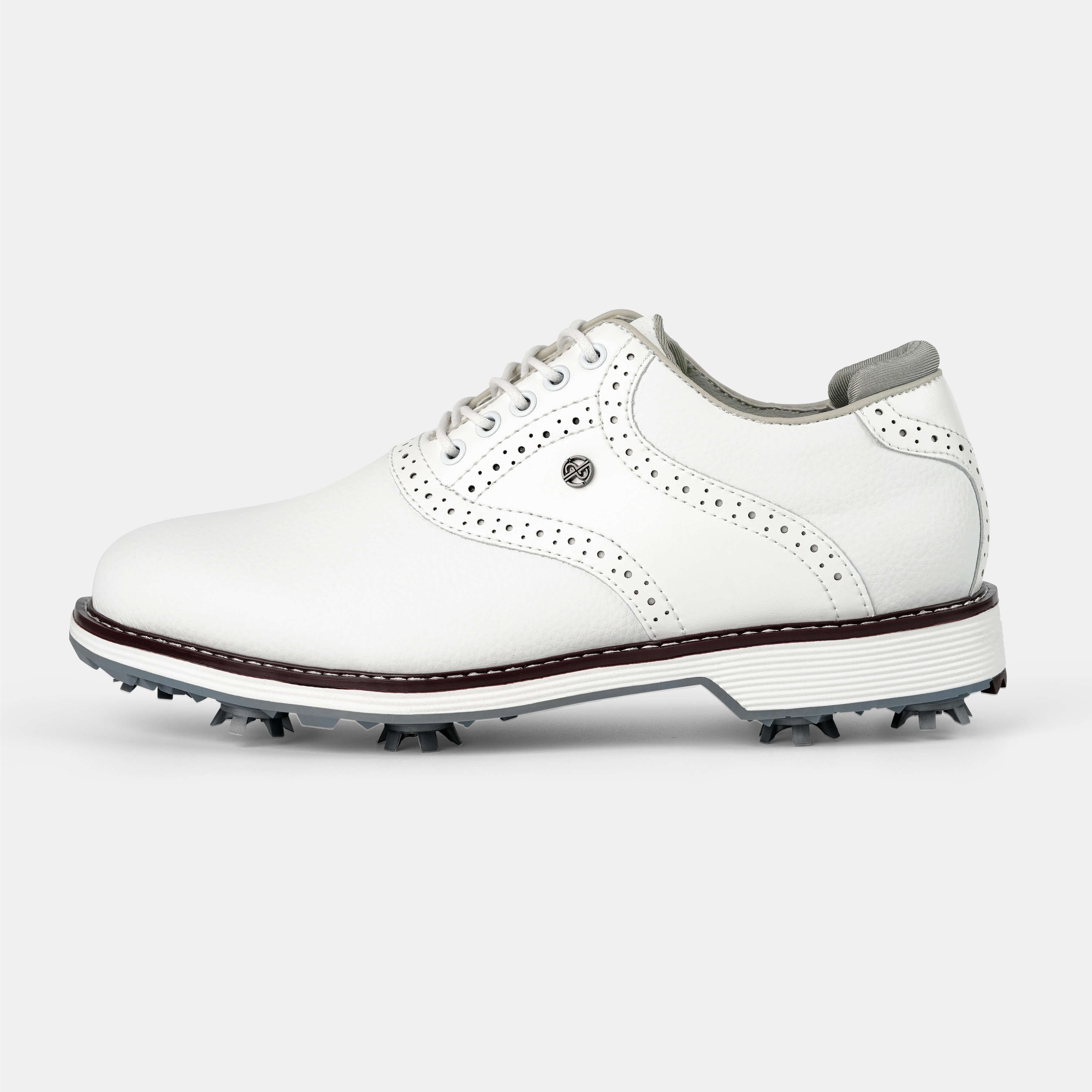 G1 Men's Professional Spikes Golf Shoes / White