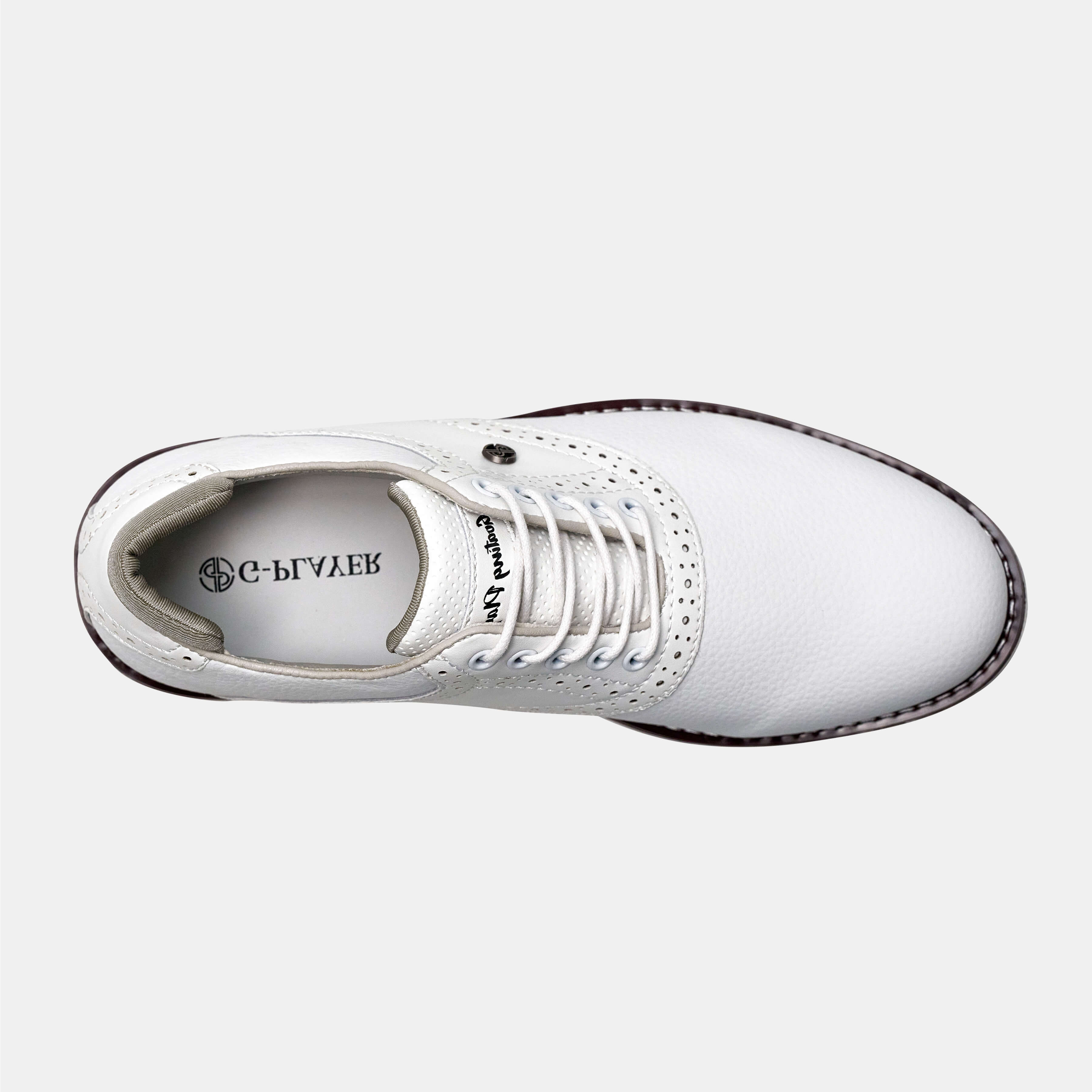 G1 Men's Professional Spikes Golf Shoes  / White