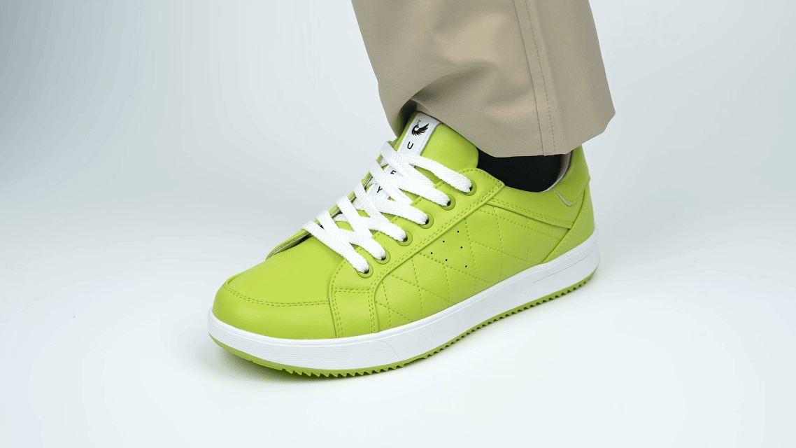 Goating Player G2 Men's Professional Leather Golf Shoes / Green