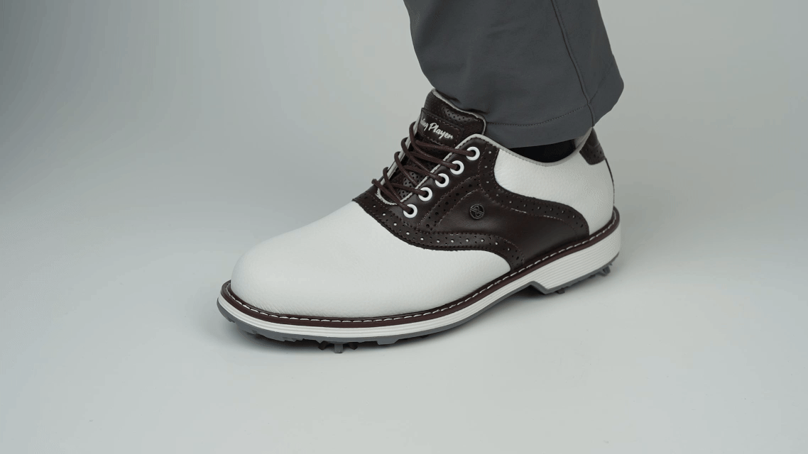 Goating Player  G1 Men's Professional Spikes Golf Shoes / Brown