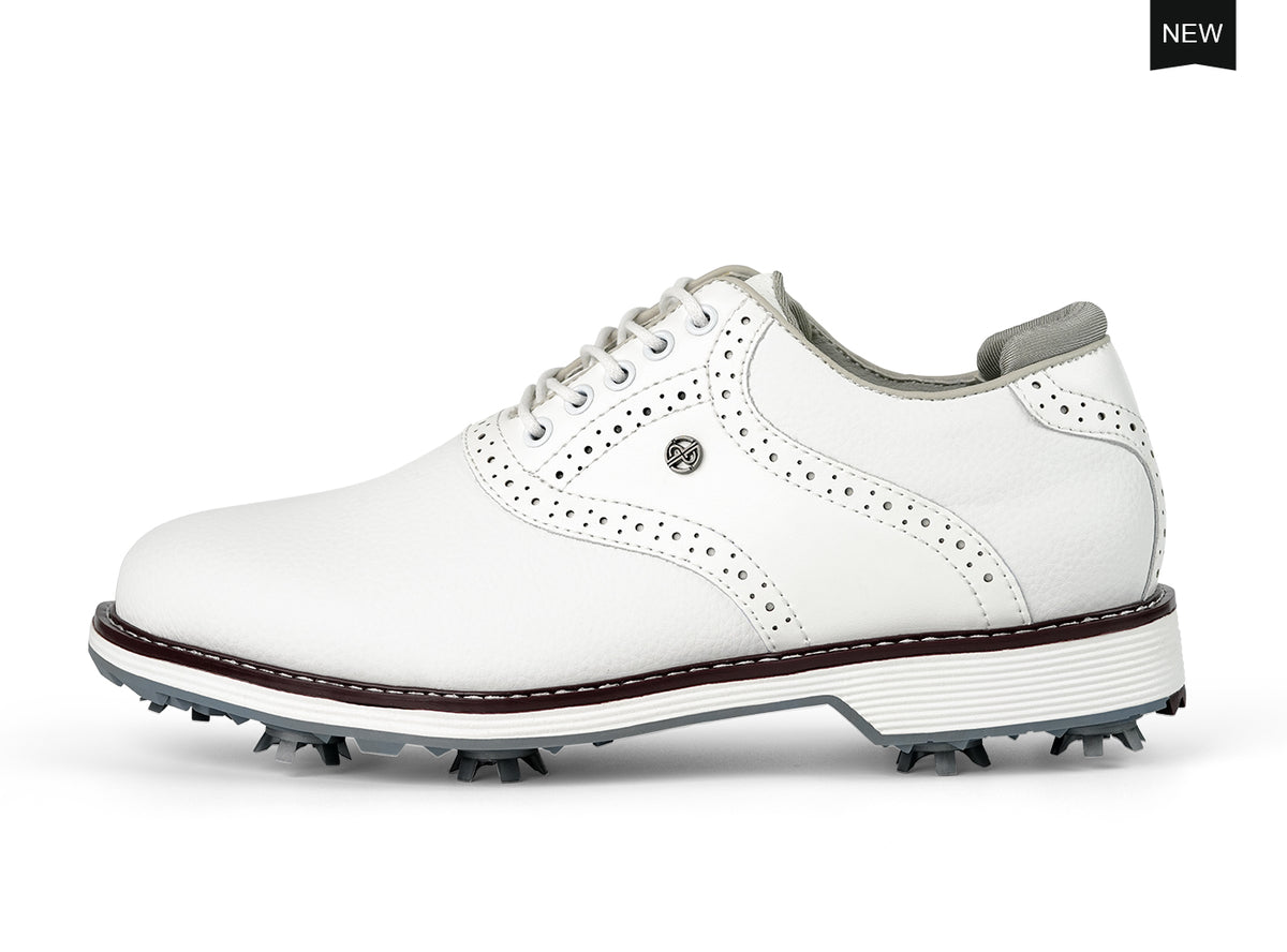 G1 Men's Professional Spikes Golf Shoes / White