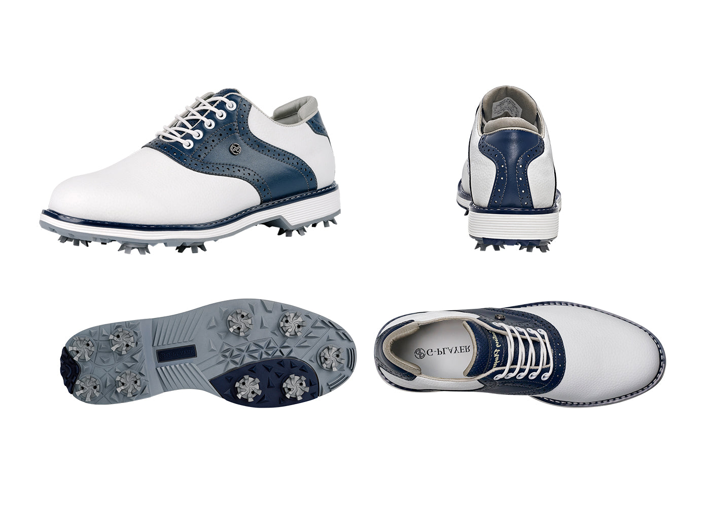 Goating Player G1 Men's Professional Spikes Golf Shoes  / Blue