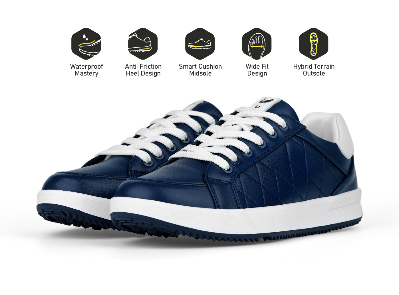 Goating Player G2 Men's Professional Leather Golf Shoes  / Blue