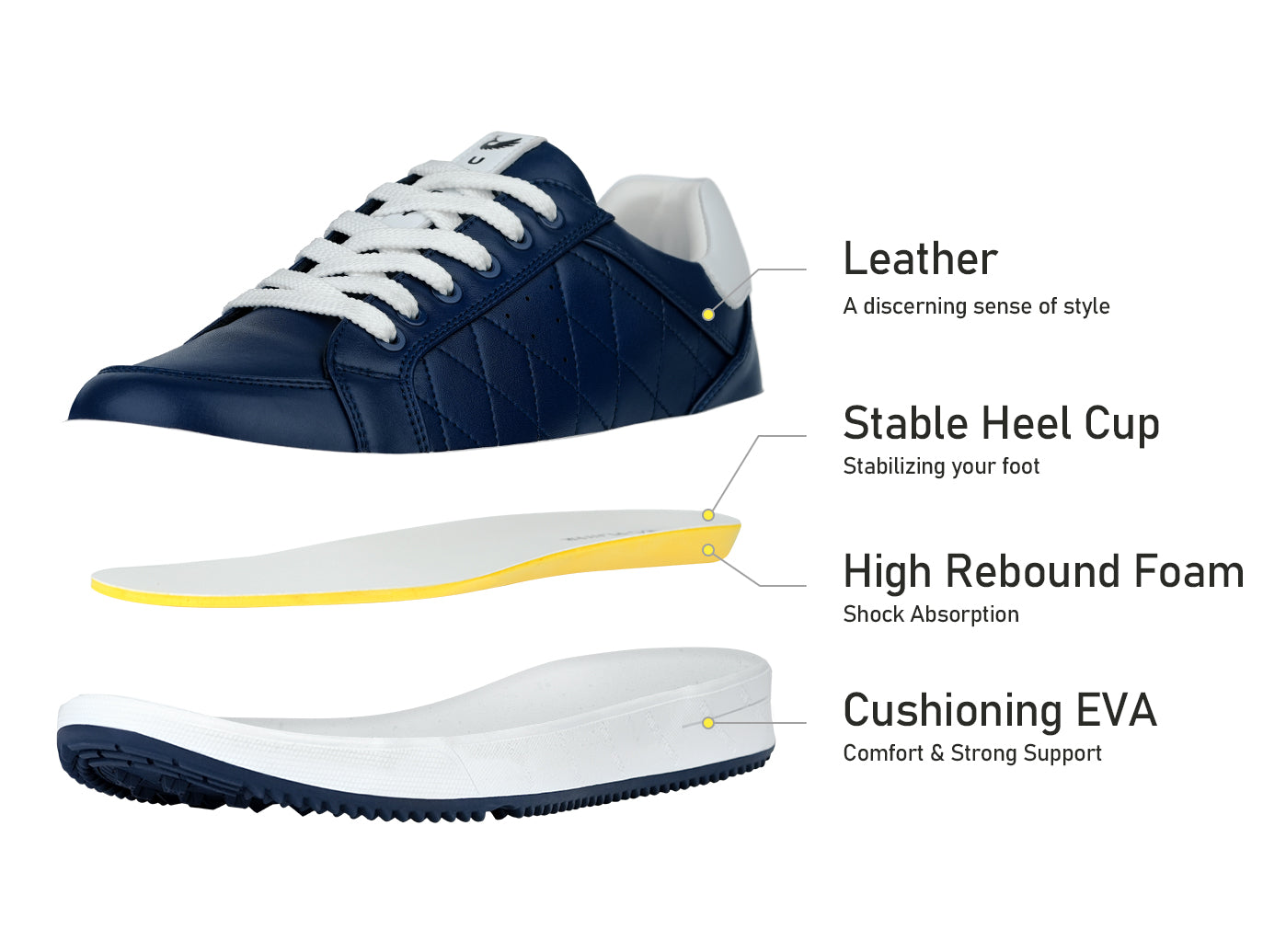 Goating Player G2 Men's Professional Leather Golf Shoes  / Blue