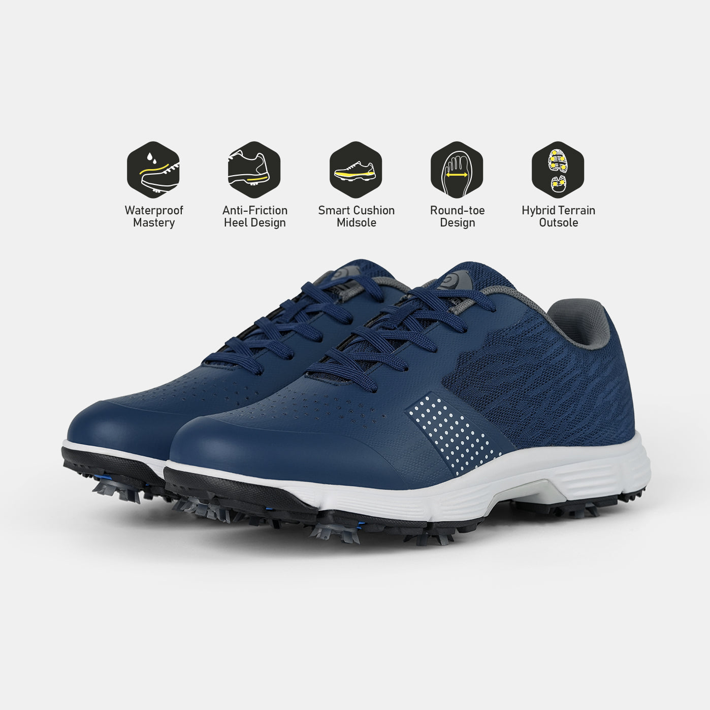 G615 Men's Professional Spikes Golf Shoes / Blue