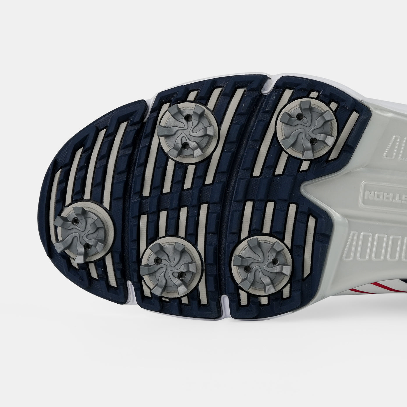 G617 Men's Professional Spikes Golf Shoes / White-Blue